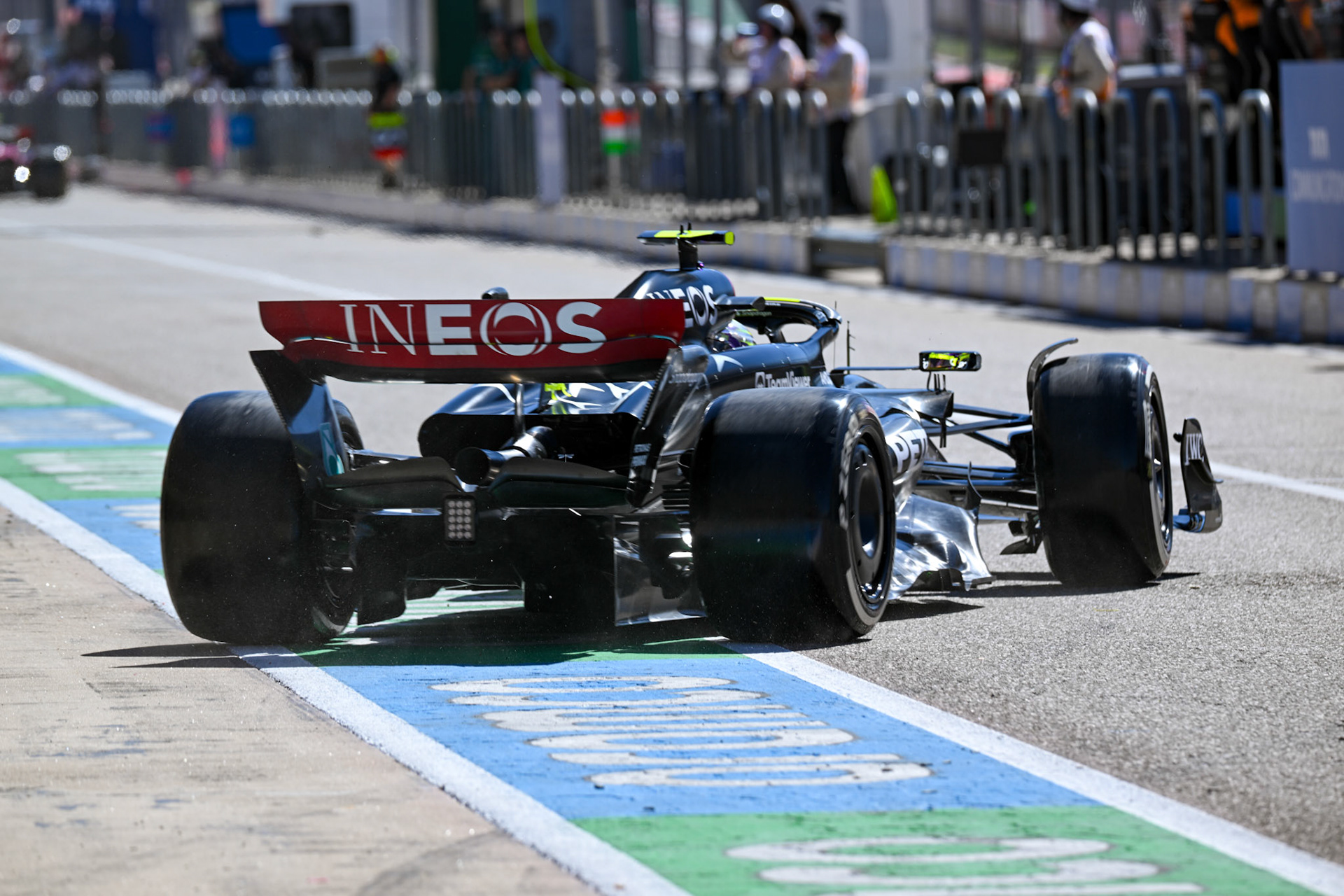 Lewis Hamilton (GBR) Mercedes AMG F1 Team; Formel 1 GP USA Austin Texas. Samstag 21.10.2023