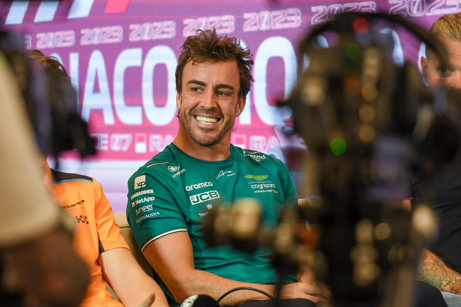 Fernando Alonso (ESP) Aston Martin Formula One Team; Formel 1 GP Monaco. Donnerstag 25.05.2023