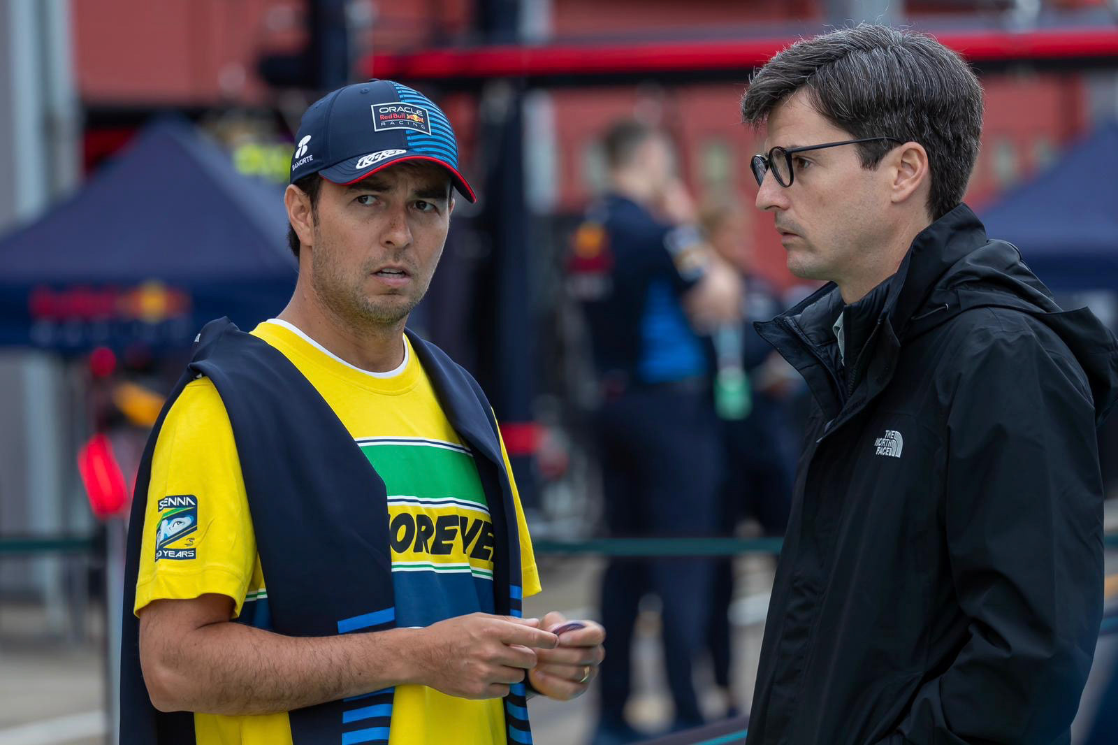 Sergio Perez #11, Oracle Red Bull Racing, C. Sainz; F1 GP Imola / Italien Donnerstag, 16.05.2024