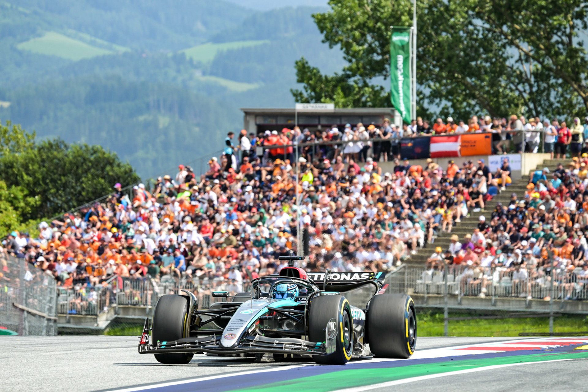 George Russell #63, Mercedes-AMG Petronas F1 Team;Formel 1 GP Austria / Österreich. Sonntag, 30.06.2024