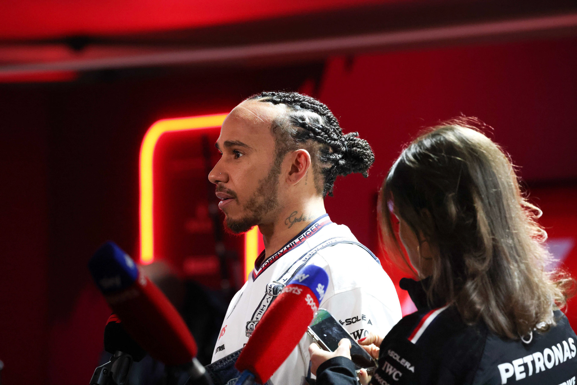 Lewis Hamilton #44, Mercedes-AMG Petronas F1 Team; Formel 1 GP Bahrain. Freitag 01.03.2024