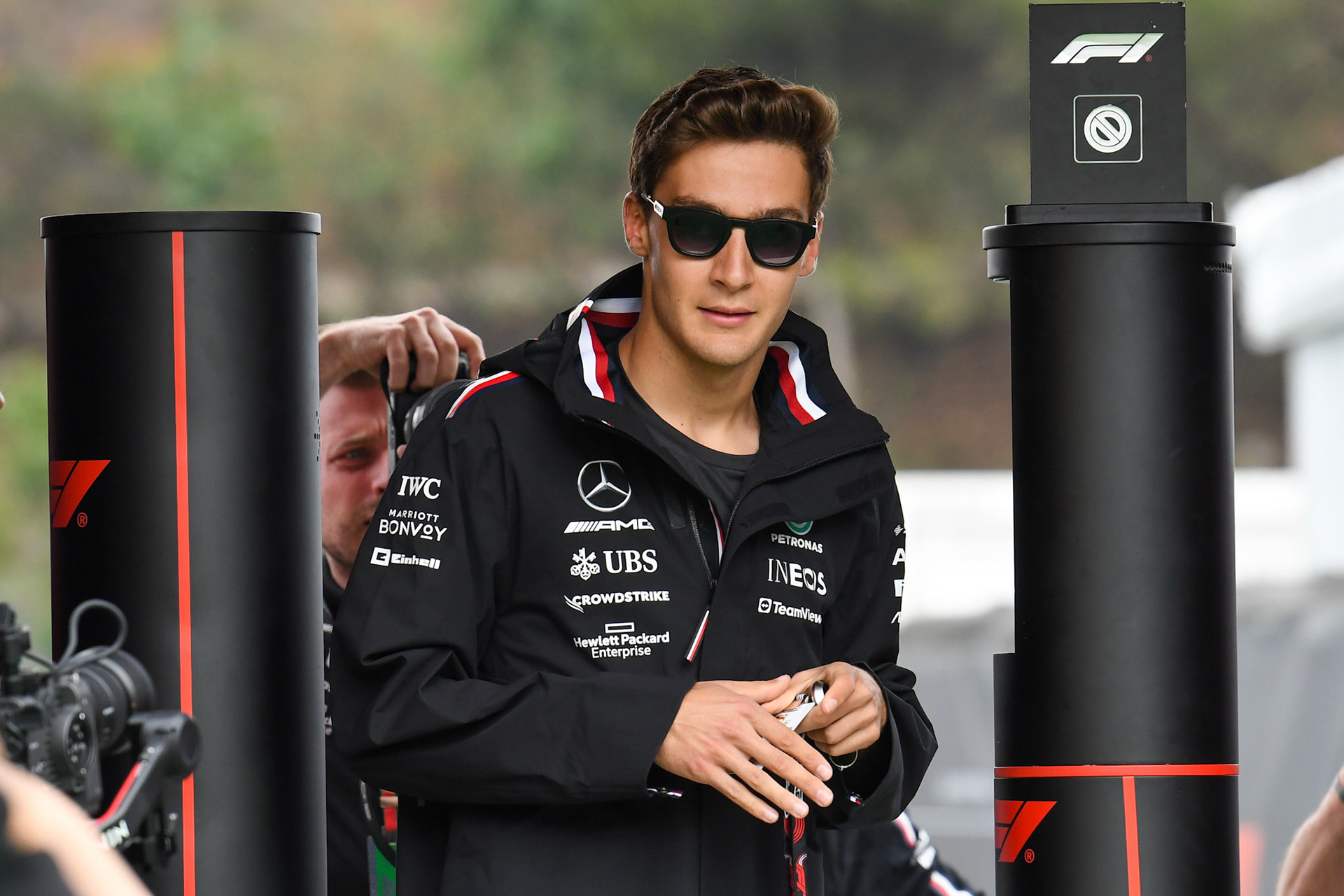 George Russell (GBR) Mercedes AMG F1 Team; Formel 1 GP Barcelona. Donnerstag 01.06.2023