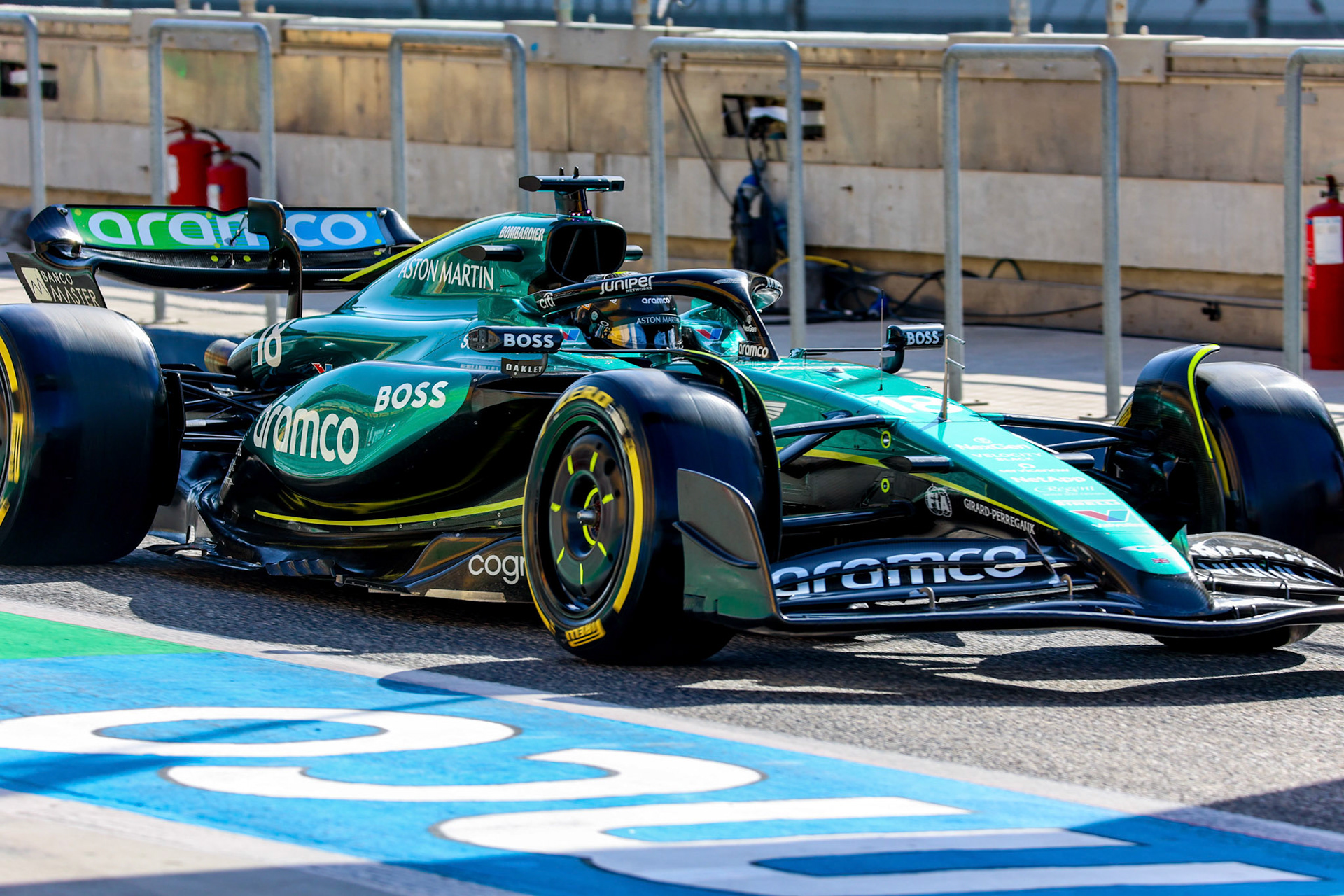 Lance Stroll #18, Aston Martin Aramco F1 Team;Formel 1 Pre-Season Tests Bahrain. Donnerstag, 22.02.2024