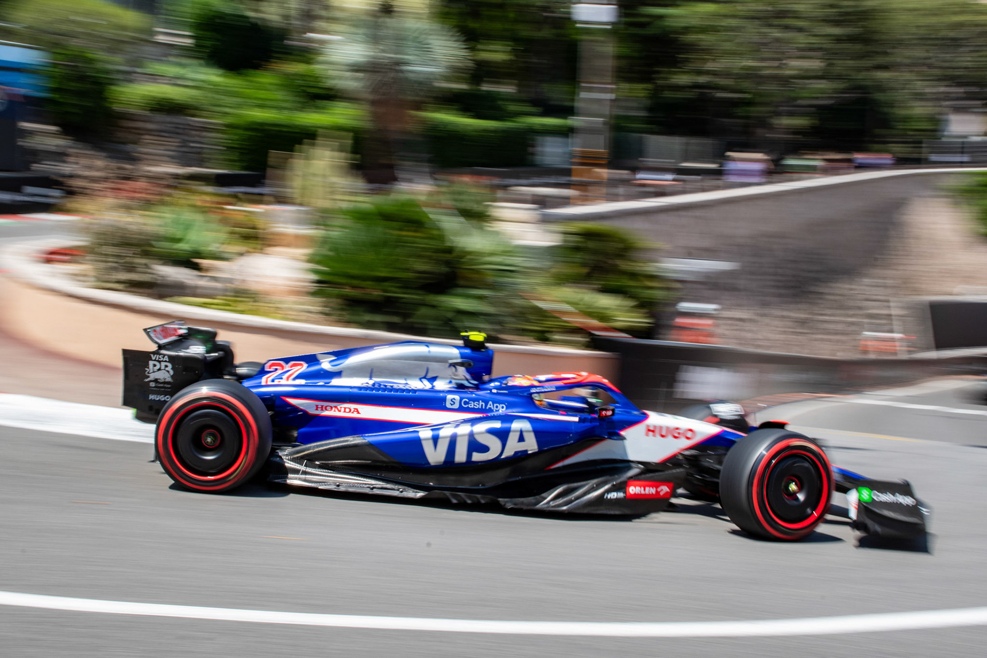 Yuki Tsunoda #22, Visa Cash App RB Formula One Team; Formel1 GP Monaco Samstag, 25.05.2024