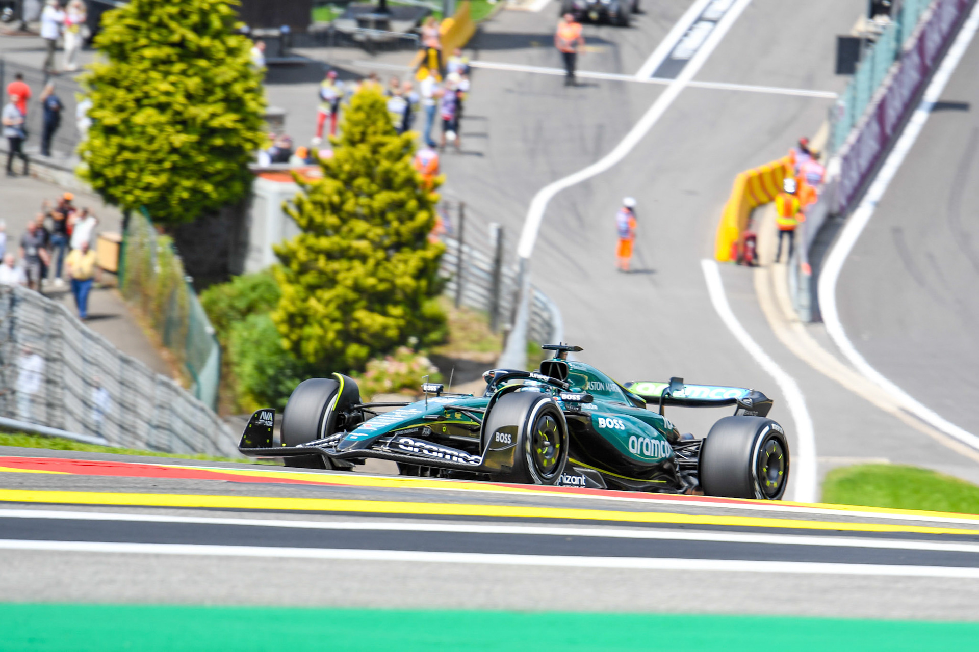 Lance Stroll #18, Aston Martin Aramco F1 Team;Formel 1 GP Spa / Belgien. Freitag, 26.07.2024