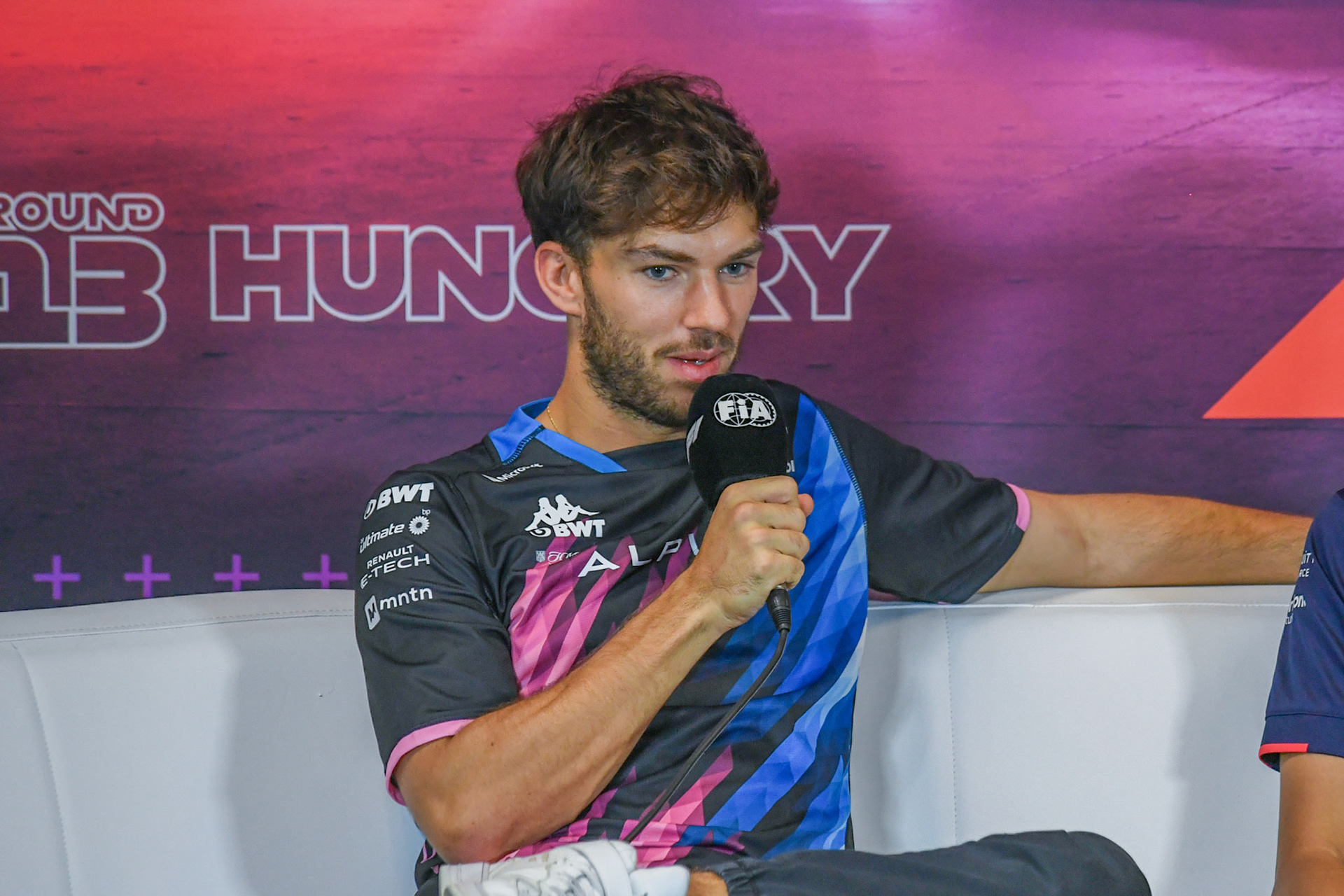 Pierre Gasly #10, BWT Alpine F1 Team in der Pressekonferenz;Formel 1 Budapest / Ungarn, 20.07.2024