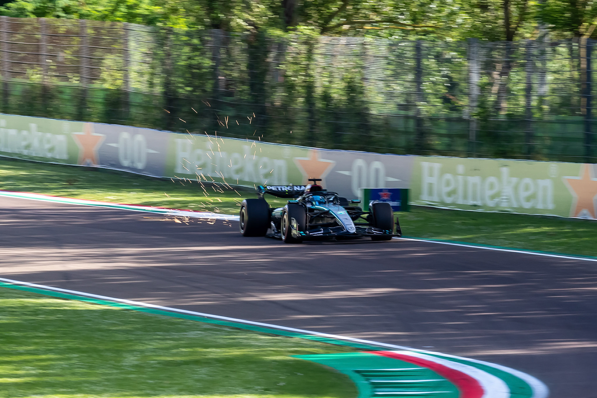 George Russell #63, Mercedes-AMG Petronas F1 Team; F1 GP Imola / Italien Freitag, 17.05.2024