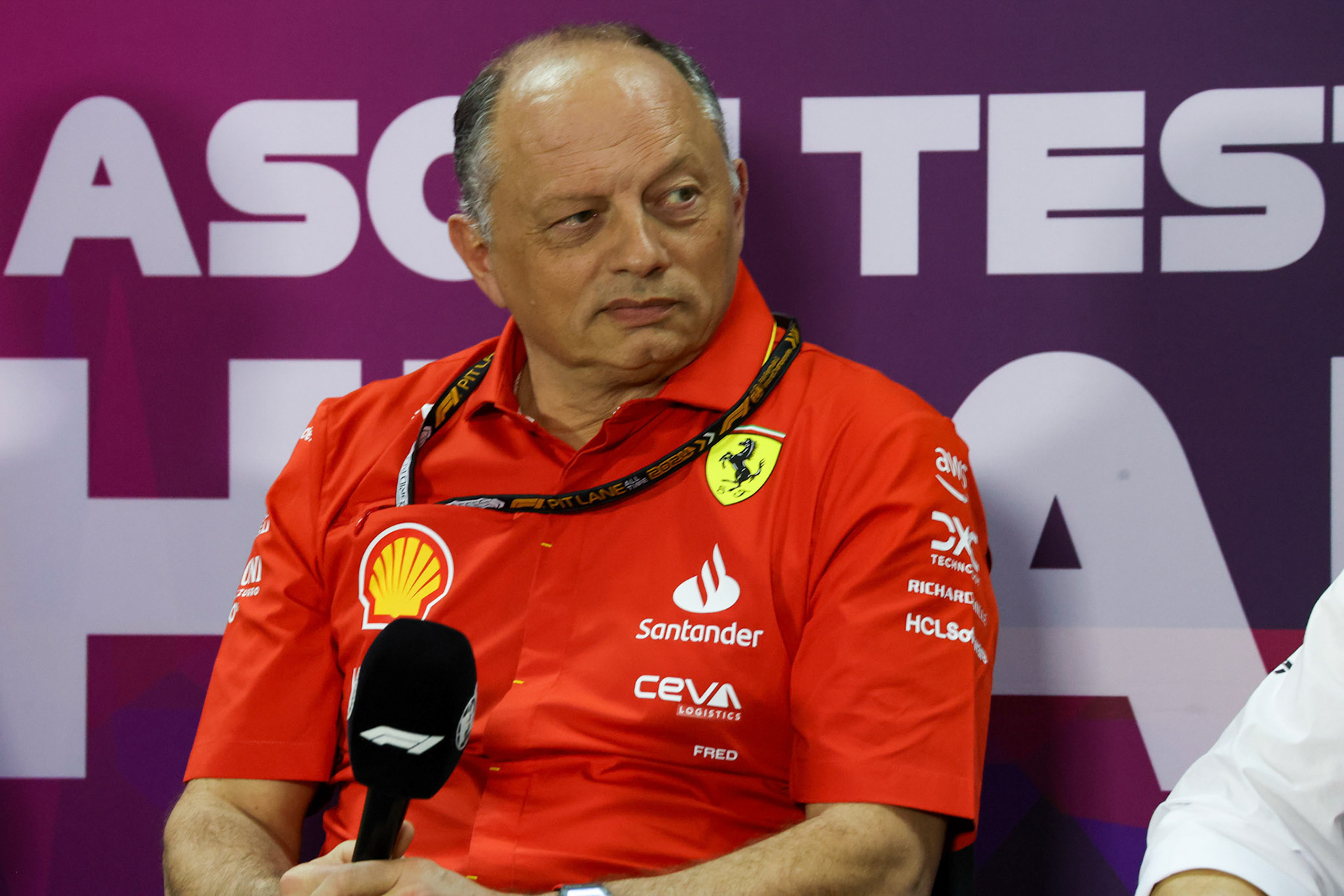 Frederic Vasseur, Teamchef Scuderia Ferrari; Formel 1 Pre-Season Tests Bahrain. Mittwoch, 21.02.2024
