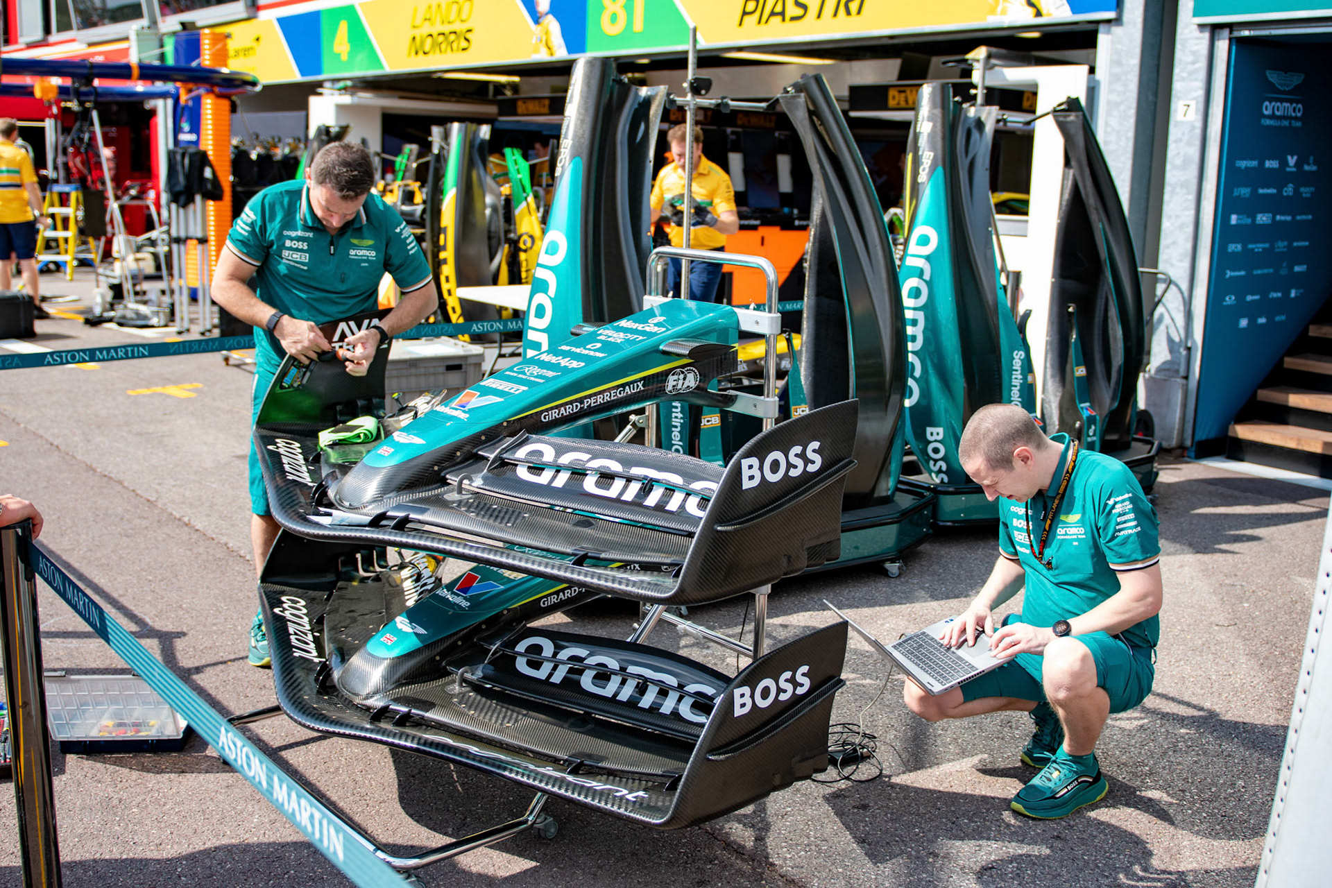 Aston Martin Aramco F1 Team; Formel1 GP Monaco Donnerstag, 23.05.2024