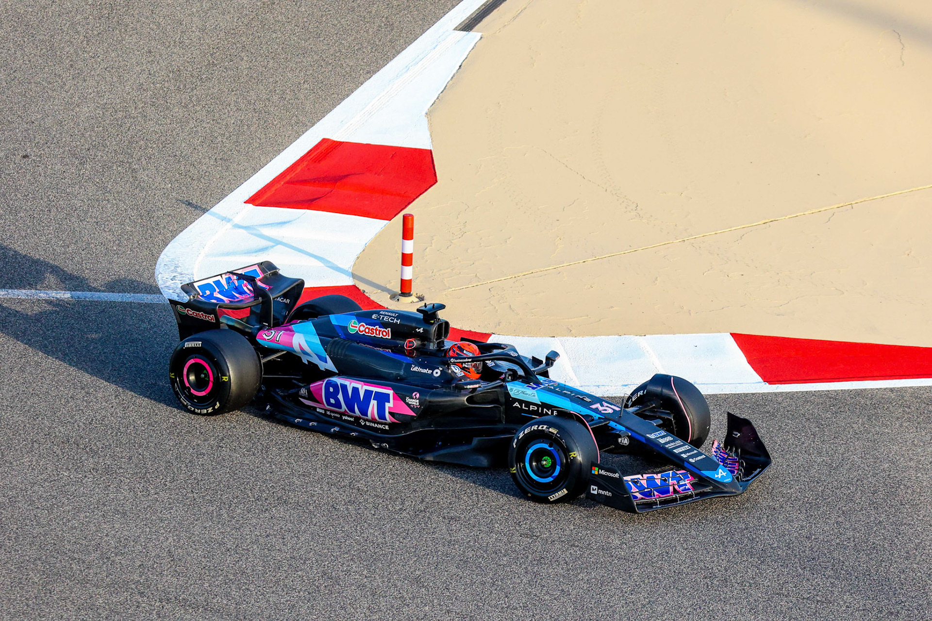 Esteban Ocon #31, BWT Alpine F1 Team; Formel 1 Pre-Season Tests Bahrain. Donnerstag, 22.02.2024