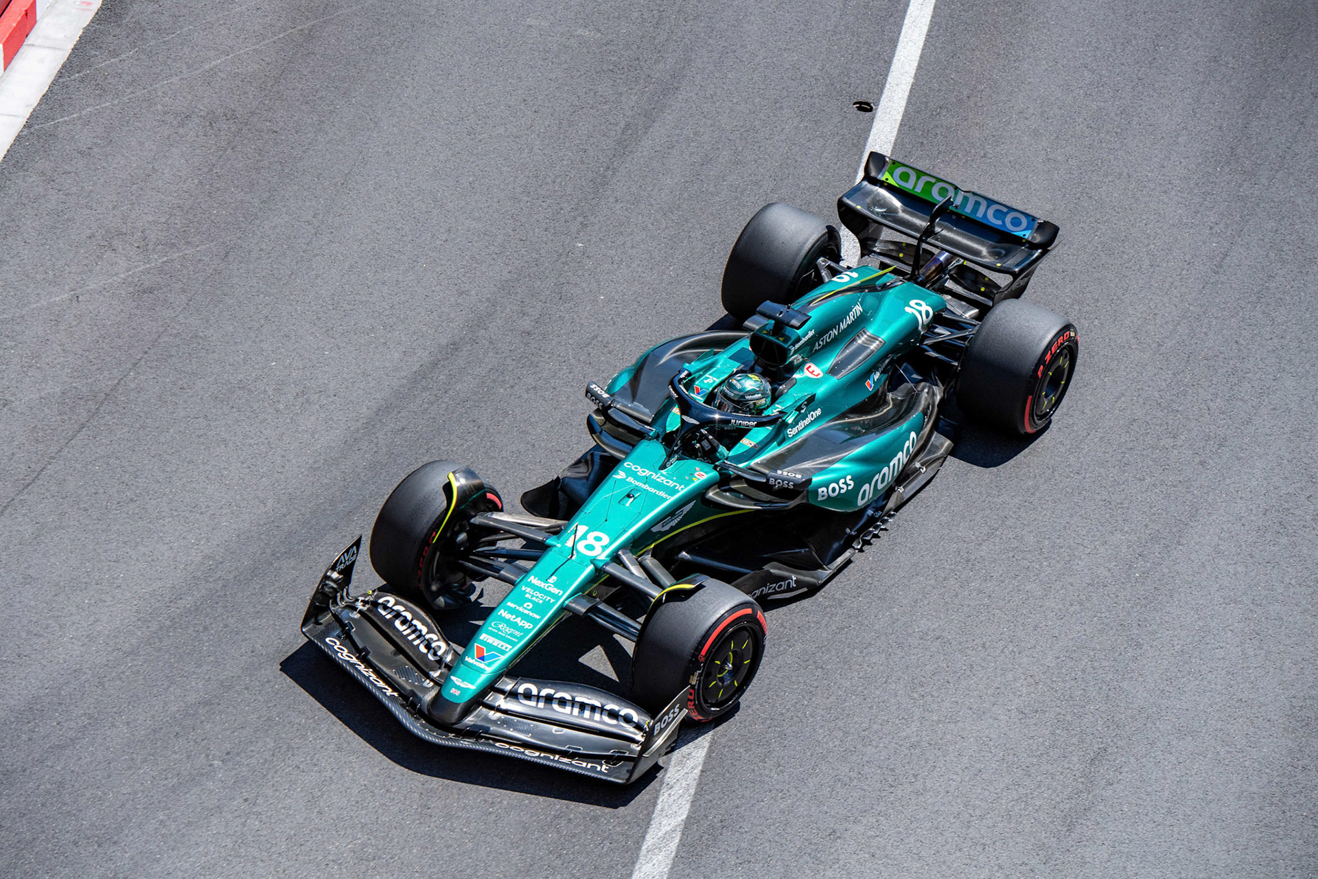 Lance Stroll #18, Aston Martin Aramco F1 Team; Formel1 GP Monaco Samstag, 25.05.2024