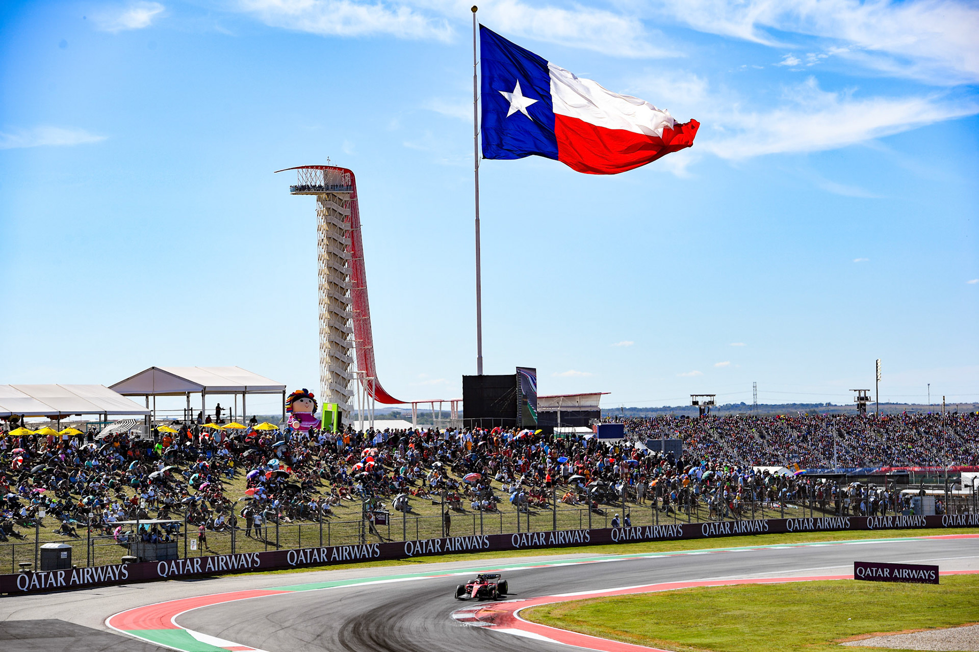Carlos Sainz (ESP) Scuderia Ferrari; Formel 1 GP USA Austin Texas. Sonntag 22.10.2023