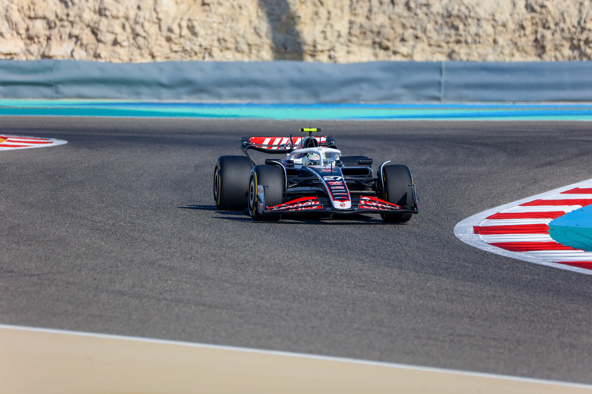 Nico Hülkenberg #27, MoneyGram Haas F1 Team; Formel 1 GP Bahrain. Donnerstag 29.02.2024