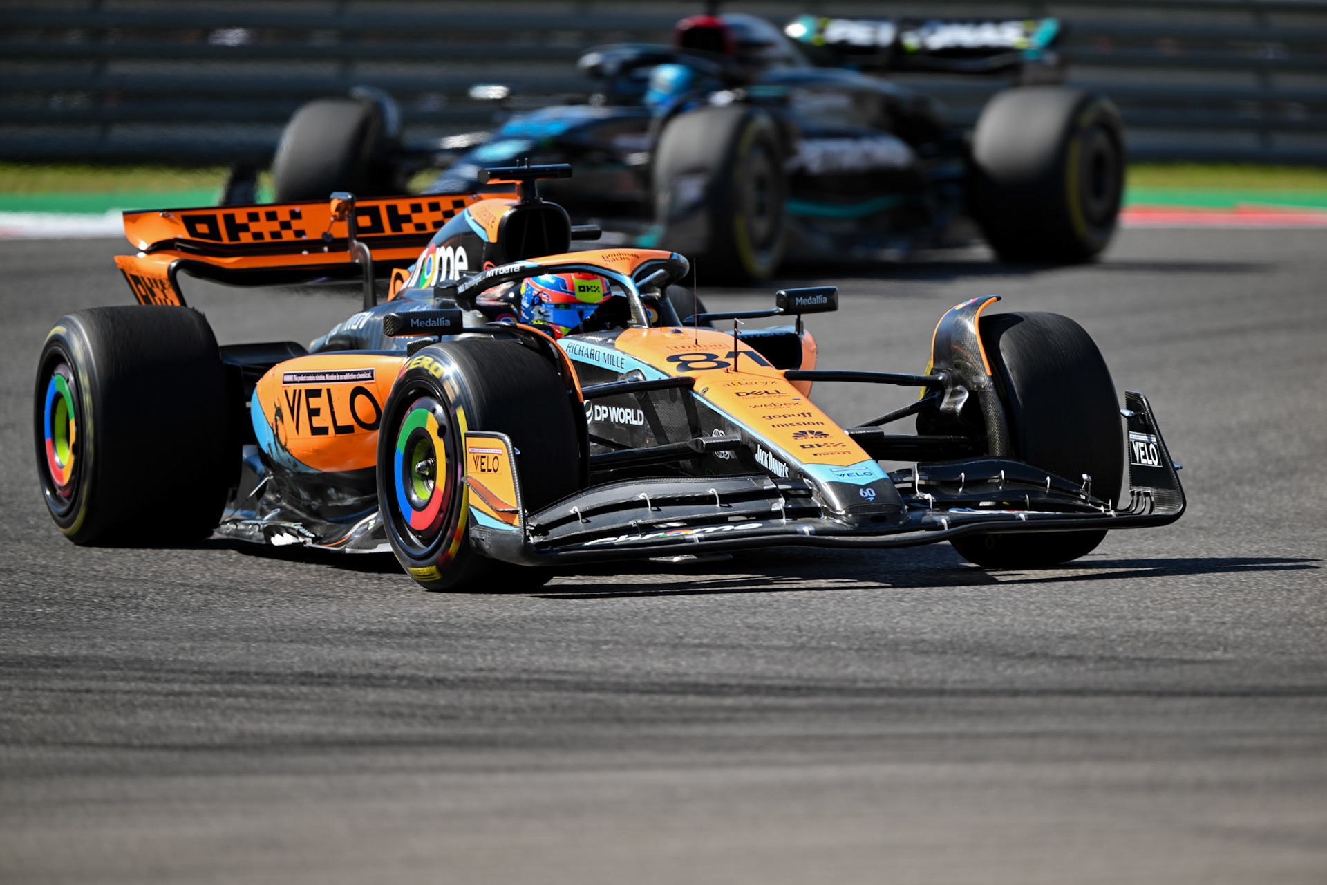 Oscar Piastri (AUS) McLaren F1; Formel 1 GP USA Austin Texas. Sonntag 22.10.2023