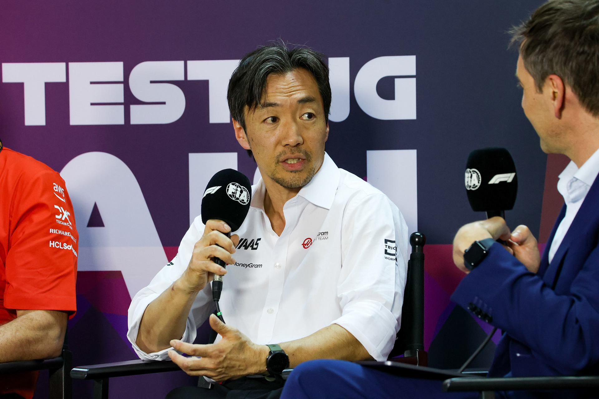 Ayao Komatsu, Teamchef MoneyGram Haas F1 Team; Formel 1 Pre-Season Tests Bahrain. Mittwoch, 21.02.2024