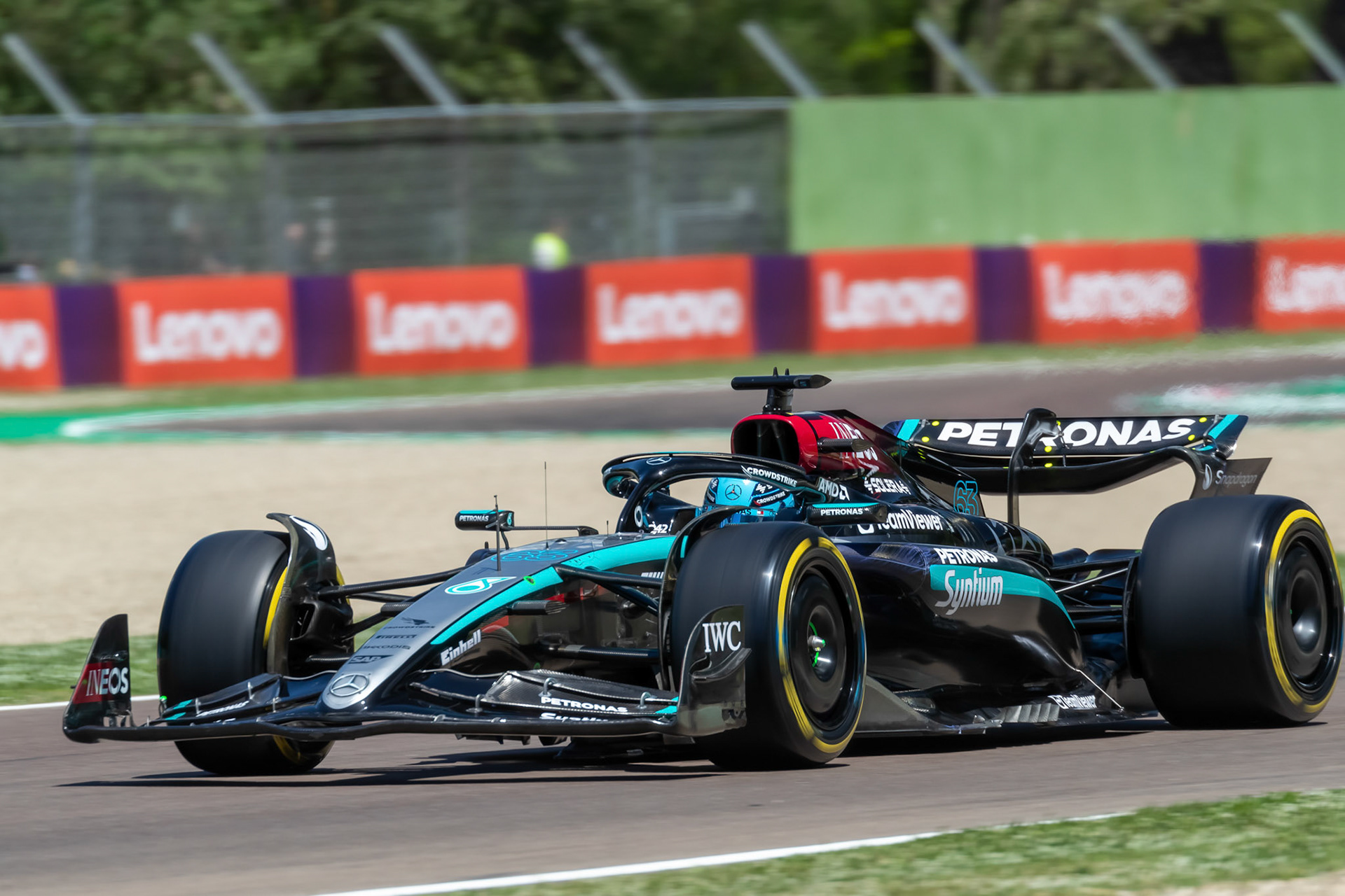 George Russell #63, Mercedes-AMG Petronas F1 Team; F1 GP Imola / Italien Freitag, 17.05.2024