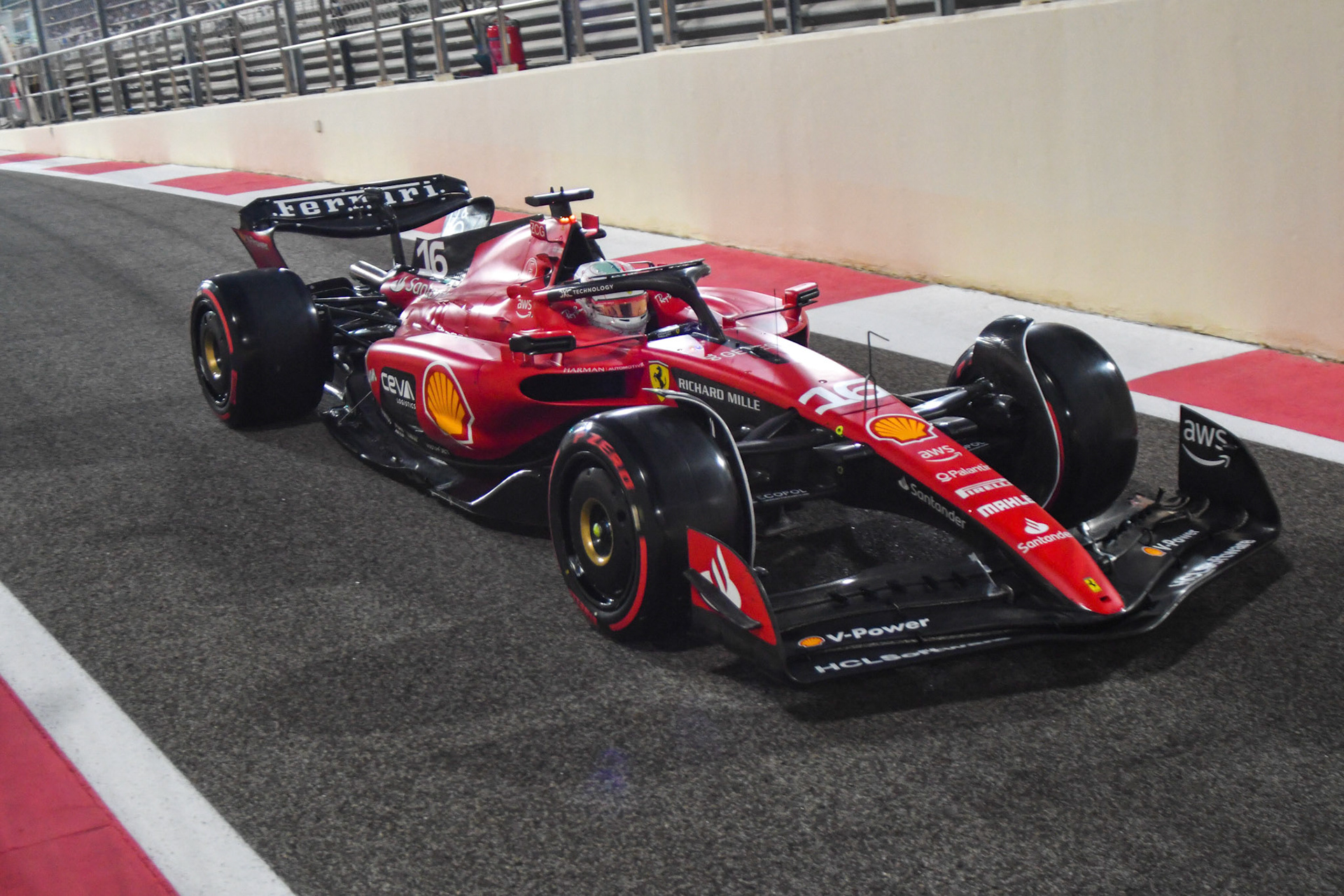 Charles Leclerc (MCO) Scuderia Ferrari;Formel 1 GP Abu Dhabi. Freitag 24.11.2023