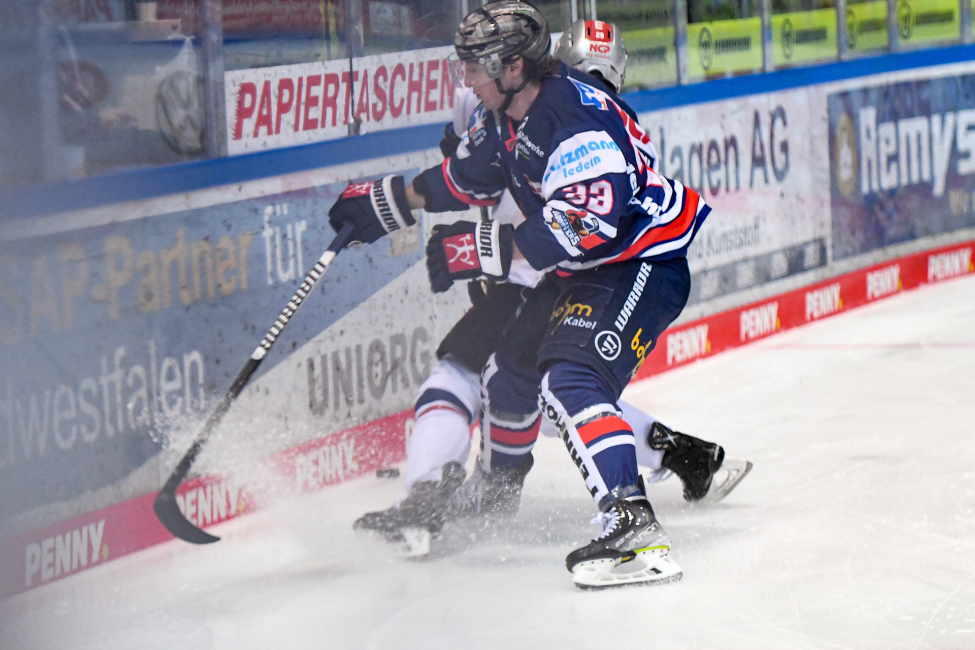 Maxim Rausch 53; DEL Iserlohn Roosters - Nuernberg Ice Tigers 17.02.2023