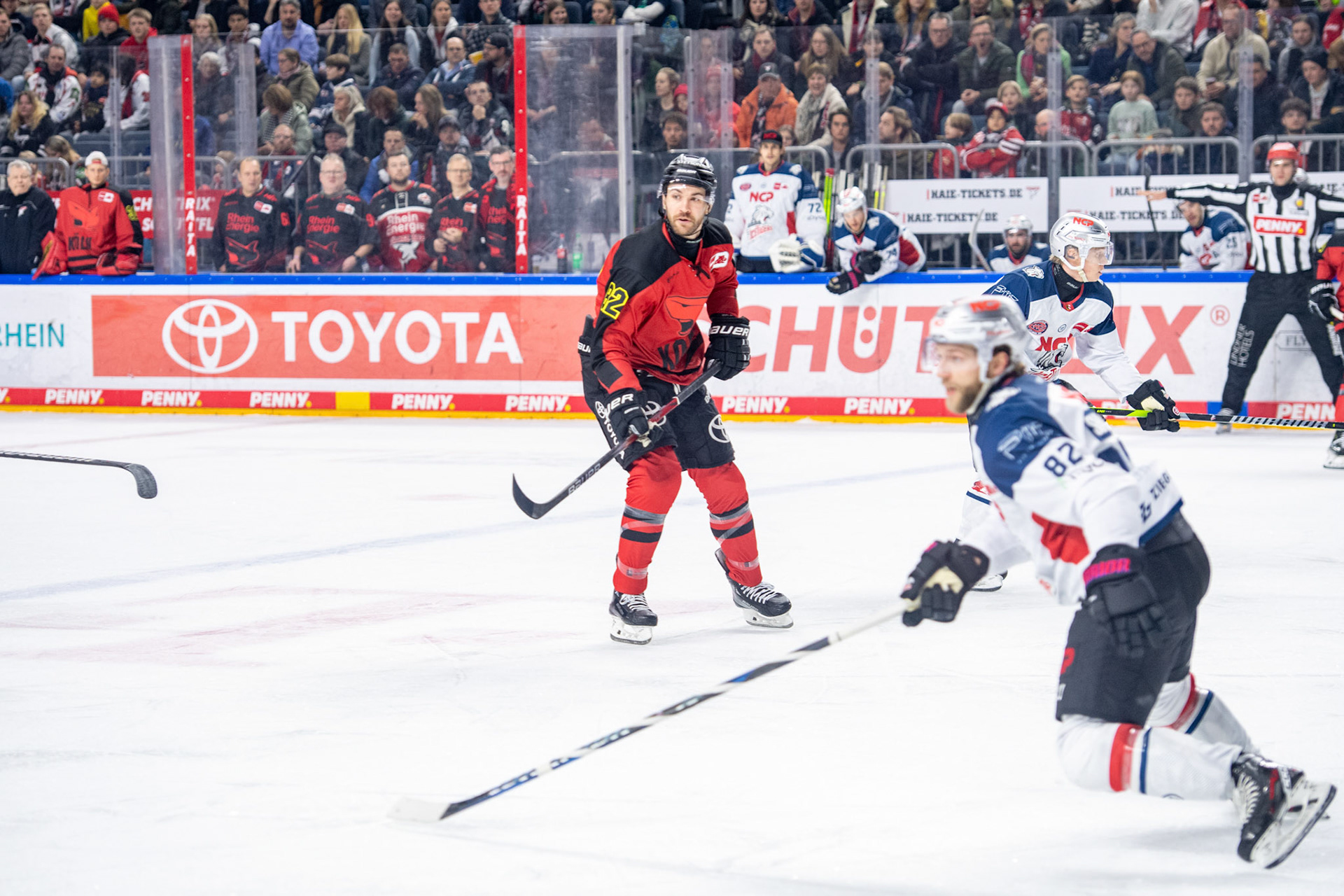 Alexandre Grenier; DEL Kölner Haie - Nürnberg Ice Tigers, 17.12.2023