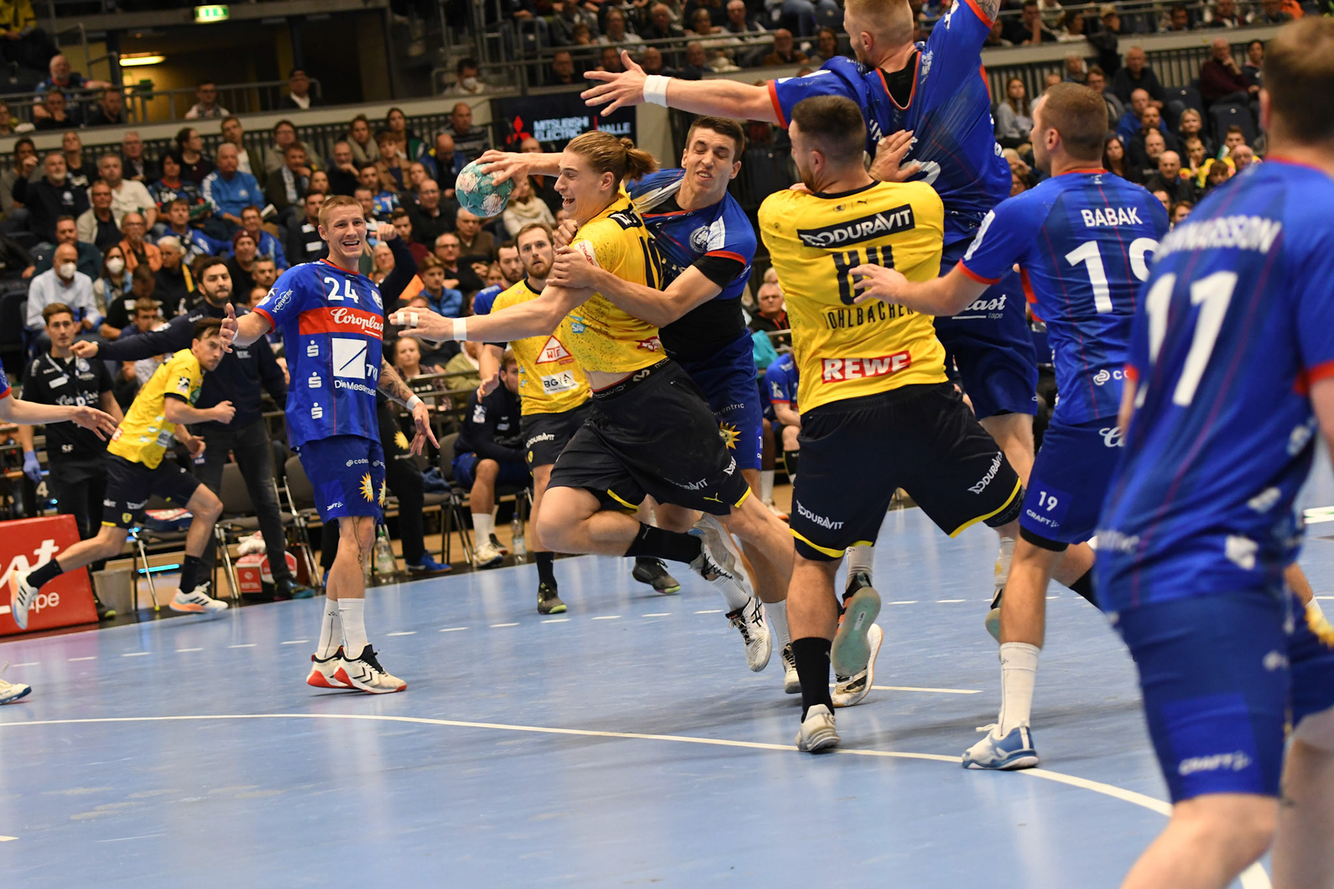 Jannik Kohlbacher #80; Handball Bundesliga; BHC 06 - Rhein Neckar Loewen 29.09.2022