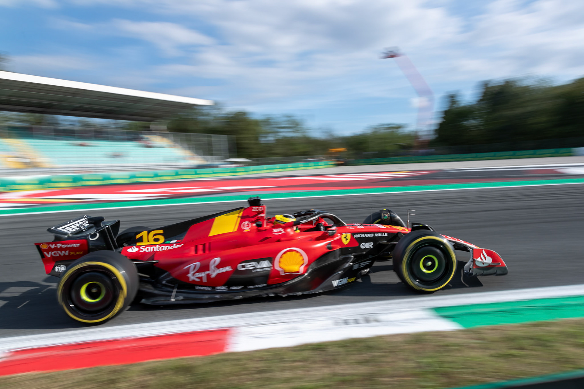 Charles Leclerc (MCO) Scuderia Ferrari;Formel 1 GP Italien / Monza. Freitag, 01.09.2023