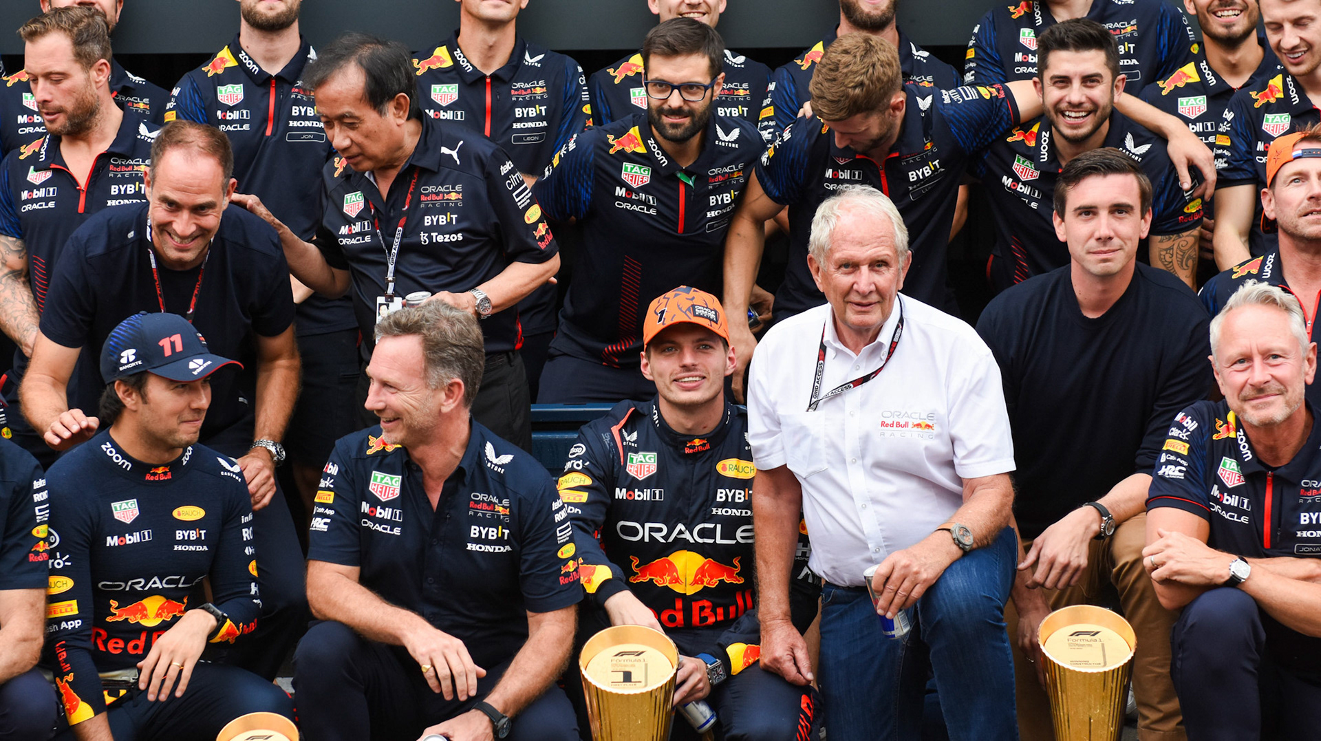 Red Bull Racing, Siegesfeier, Celebration; Formel 1 GP Austria / Österreich. Sonntag, 02.07.2023