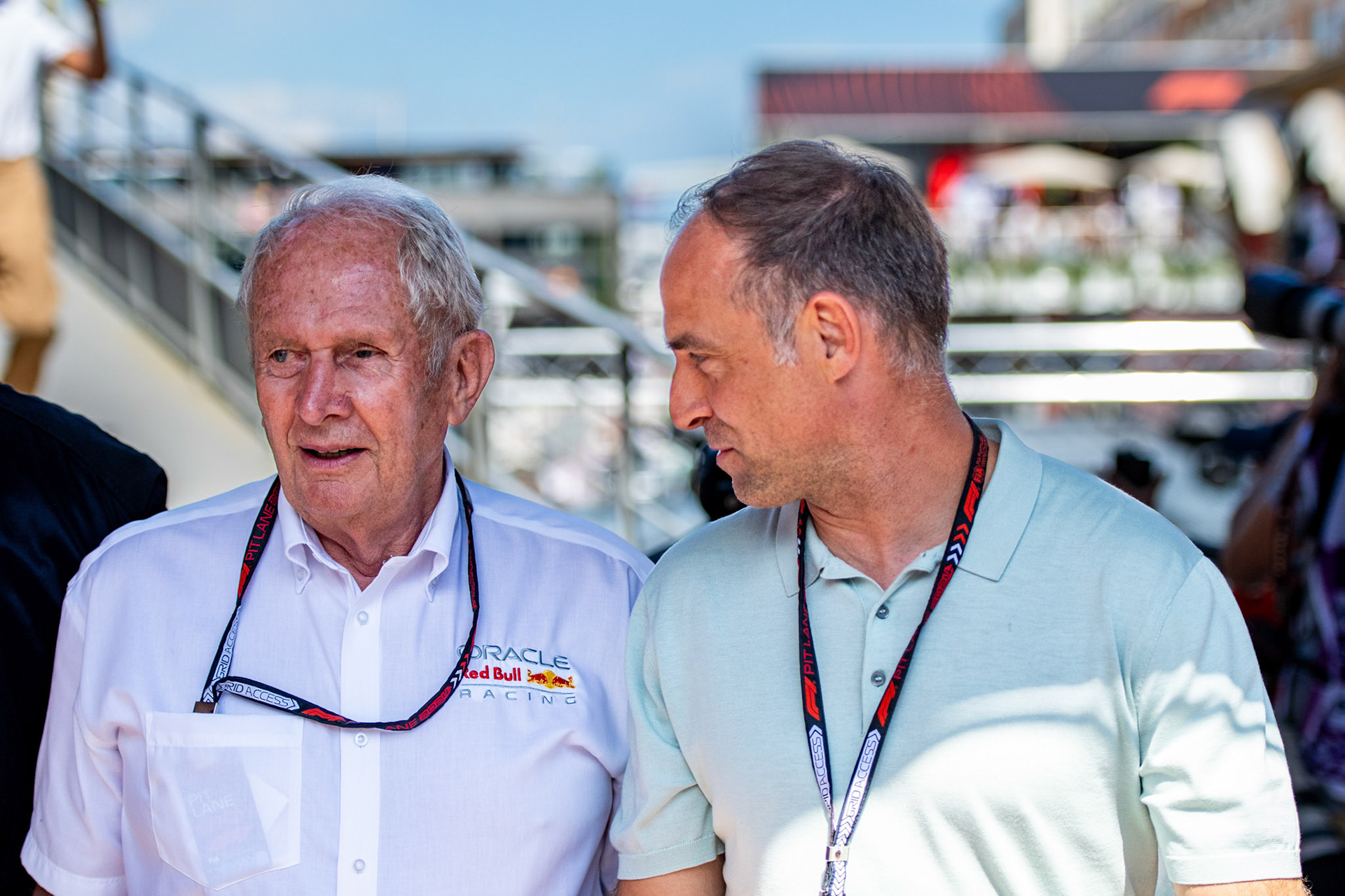 Dr. Helmut Marko und Oliver Mintzlaff; Formel1 GP Monaco Samstag, 25.05.2024