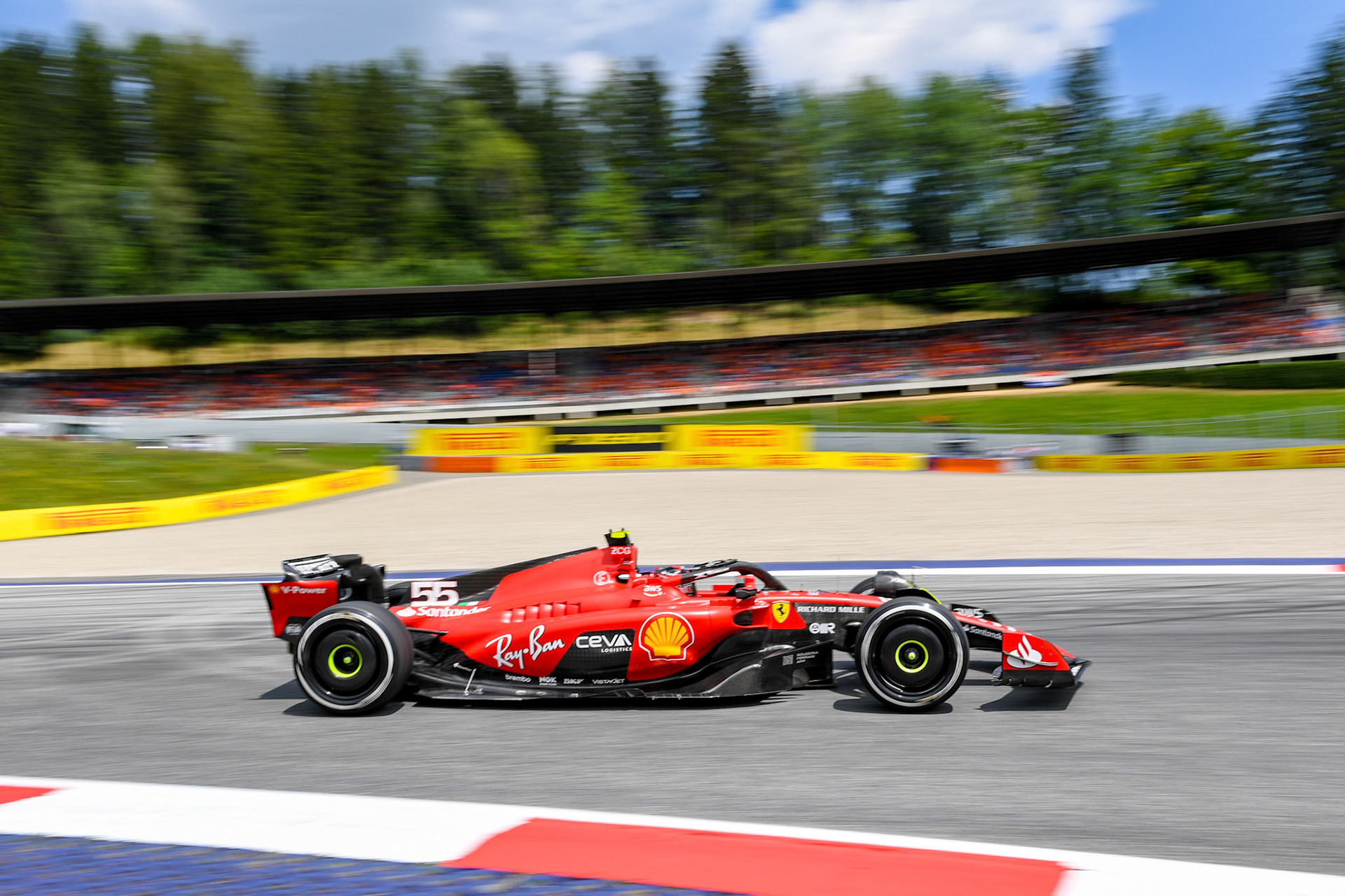 Carlos Sainz (ESP) Scuderia Ferrari; Formel 1 GP Austria / Österreich. Freitag, 30.06.2023