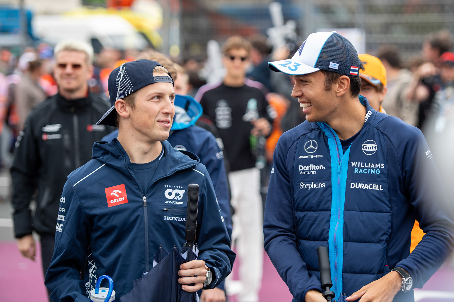 Liam Lawson und Alex Albon;Formel 1 GP Holland / Zandvoort. Samstag, 26.08.2023