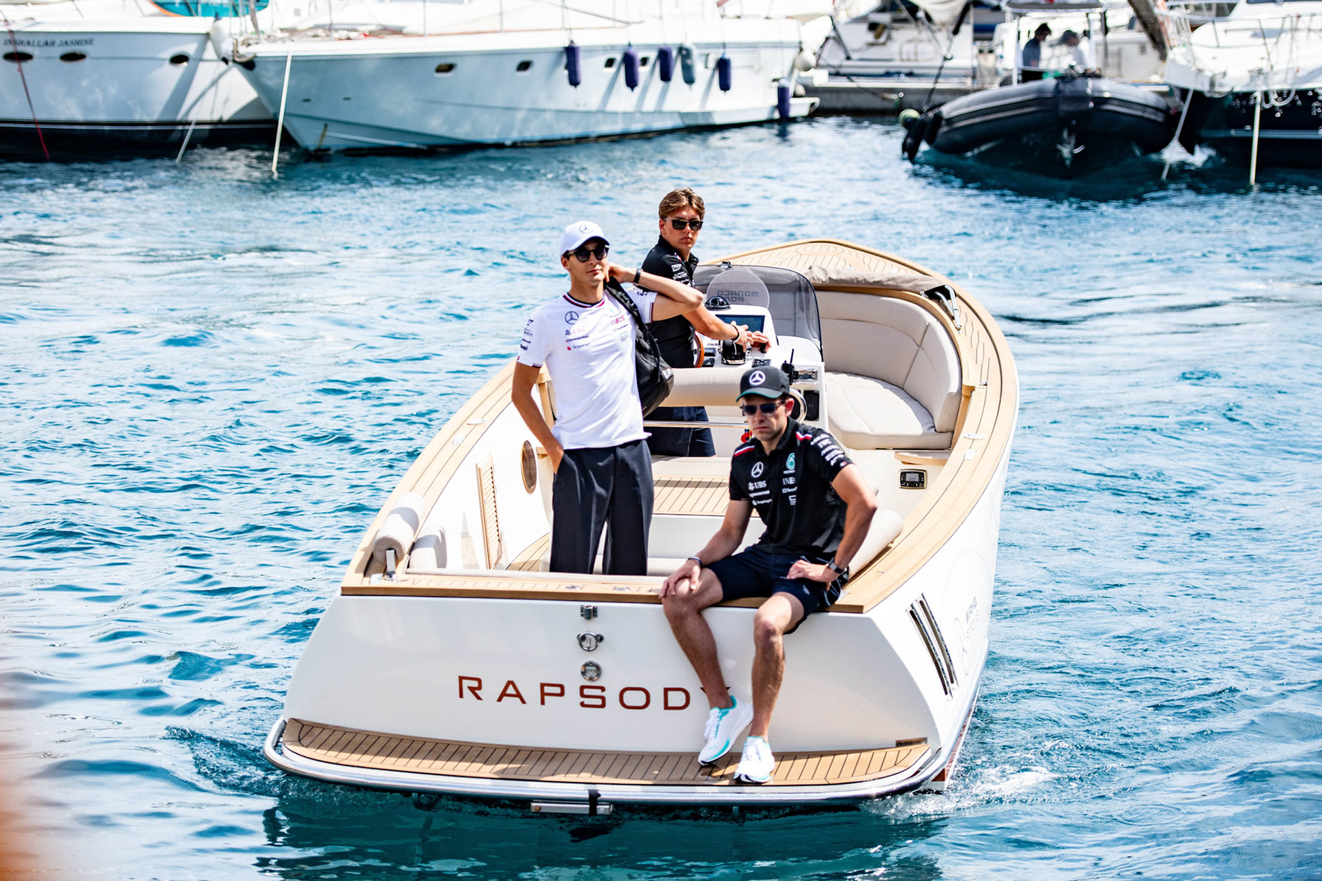 George Russell #63, Mercedes-AMG Petronas F1 Team; Formel1 GP Monaco Donnerstag, 23.05.2024