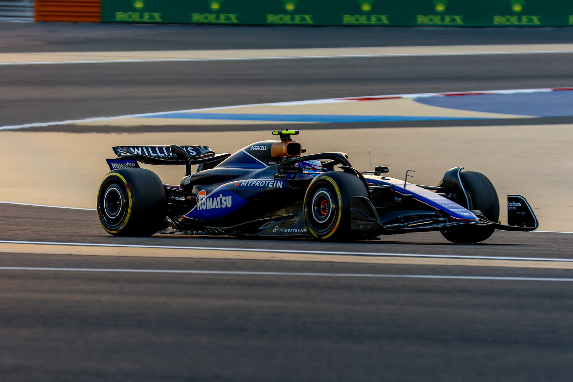 Logan Sargeant #2, Williams Racing; Formel 1 Pre-Season Tests Bahrain. Donnerstag, 22.02.2024