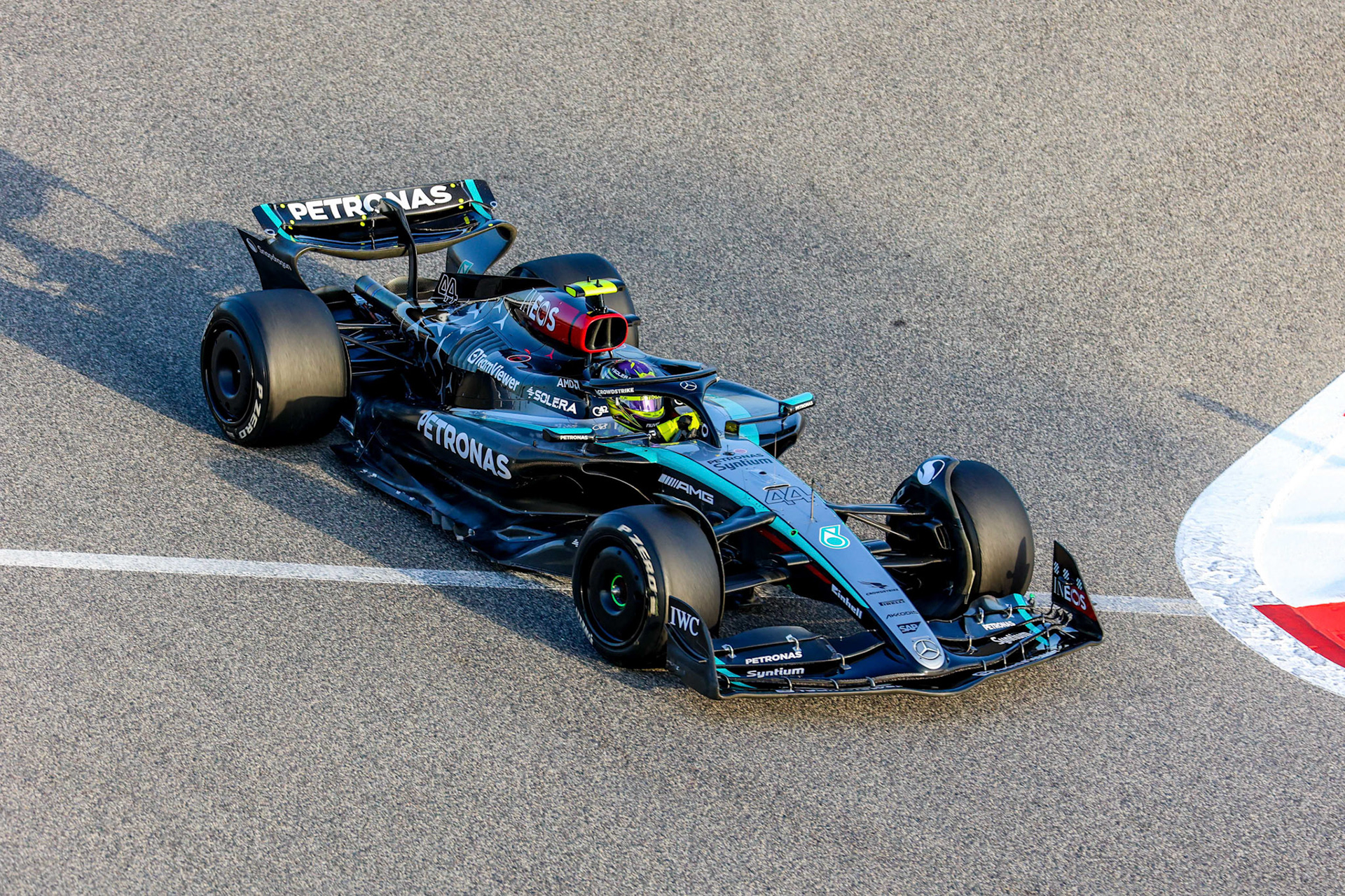 ;Lewis Hamilton #44, Mercedes-AMG Petronas F1 Team Formel 1 Pre-Season Tests Bahrain. Donnerstag, 22.02.2024