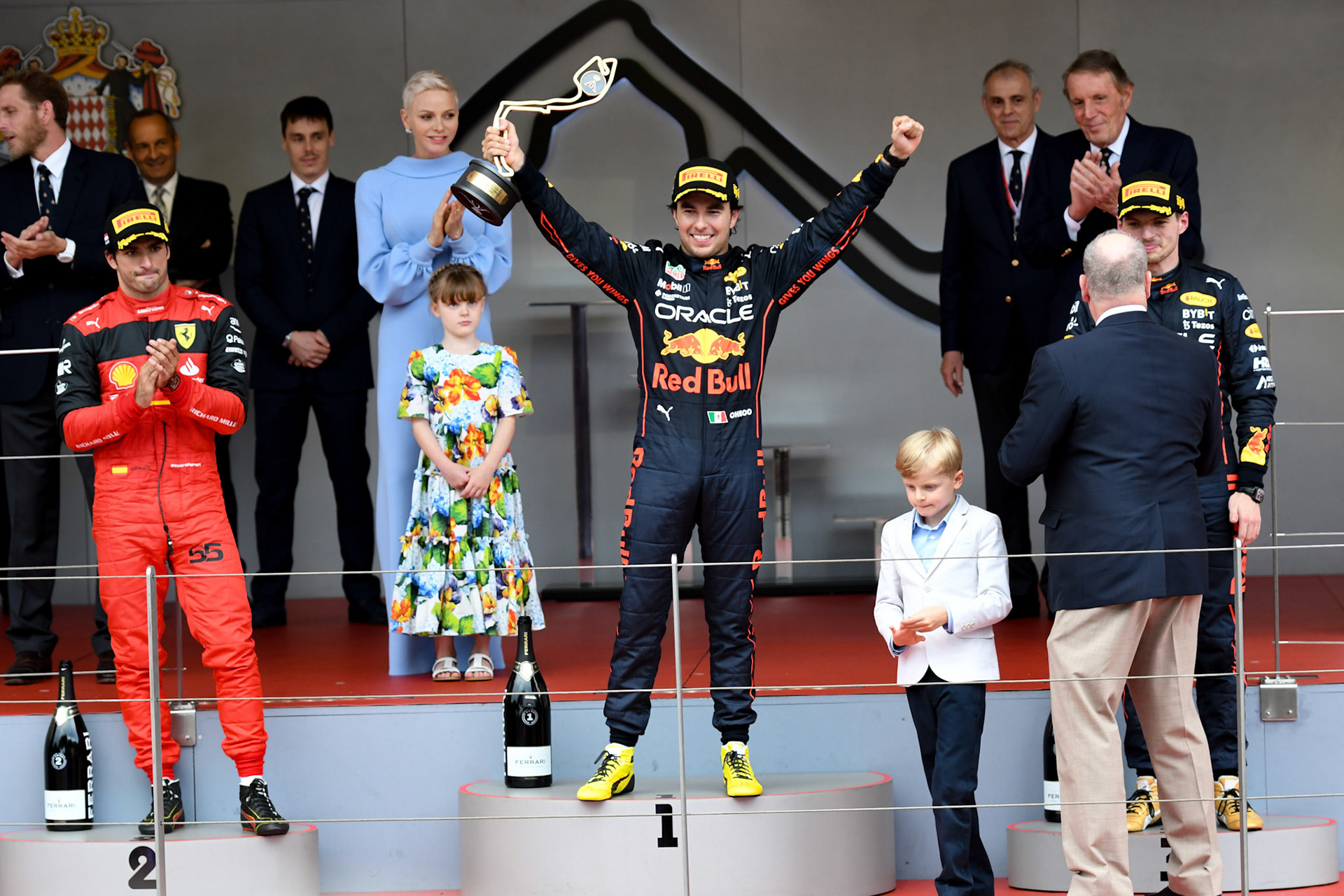 Podium; Formel 1 Monaco am 29.05.2022