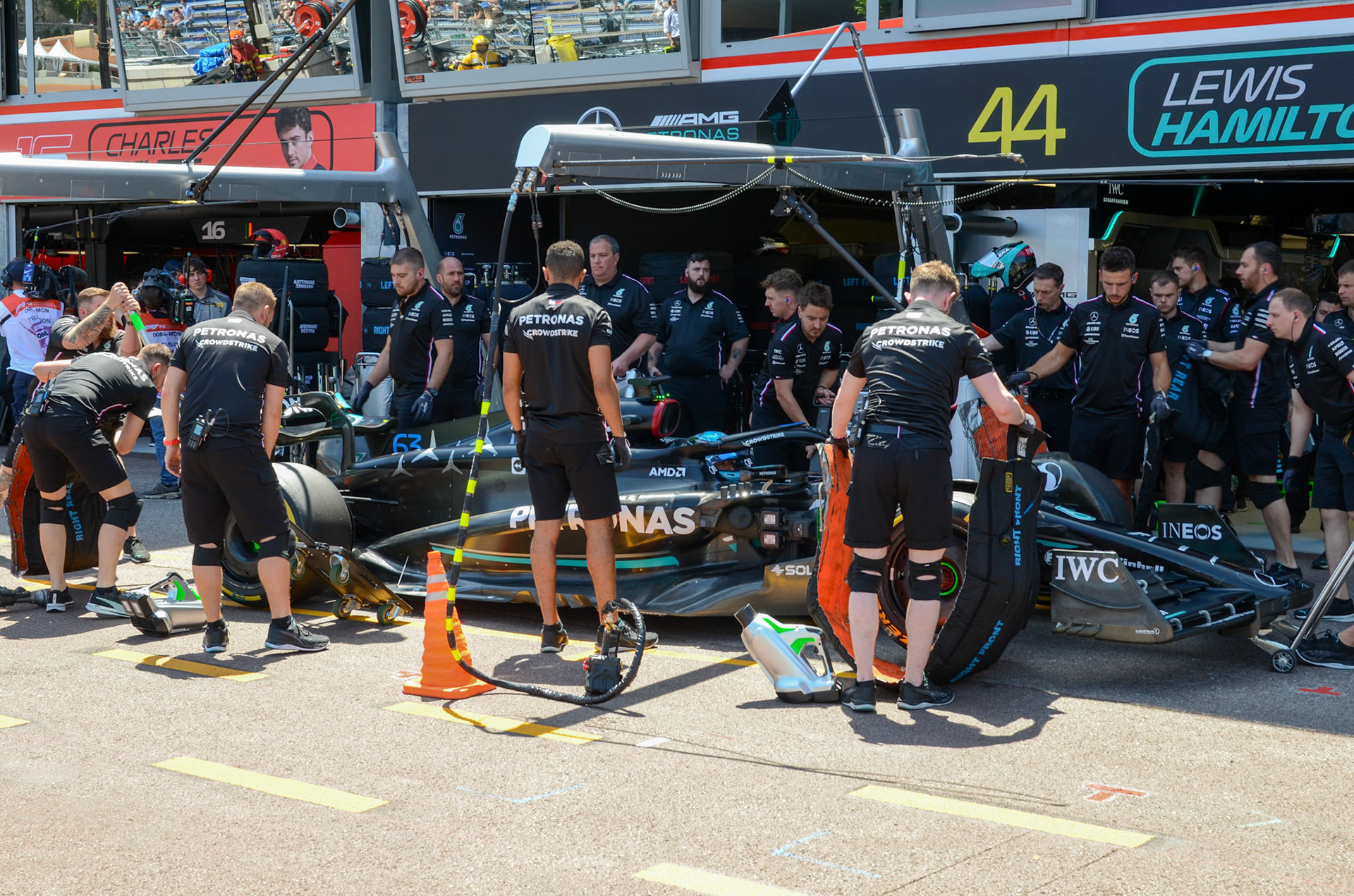 George Russell (GBR) Mercedes AMG F1 Team; Formel 1 GP Monaco. Freitag 26.05.2023