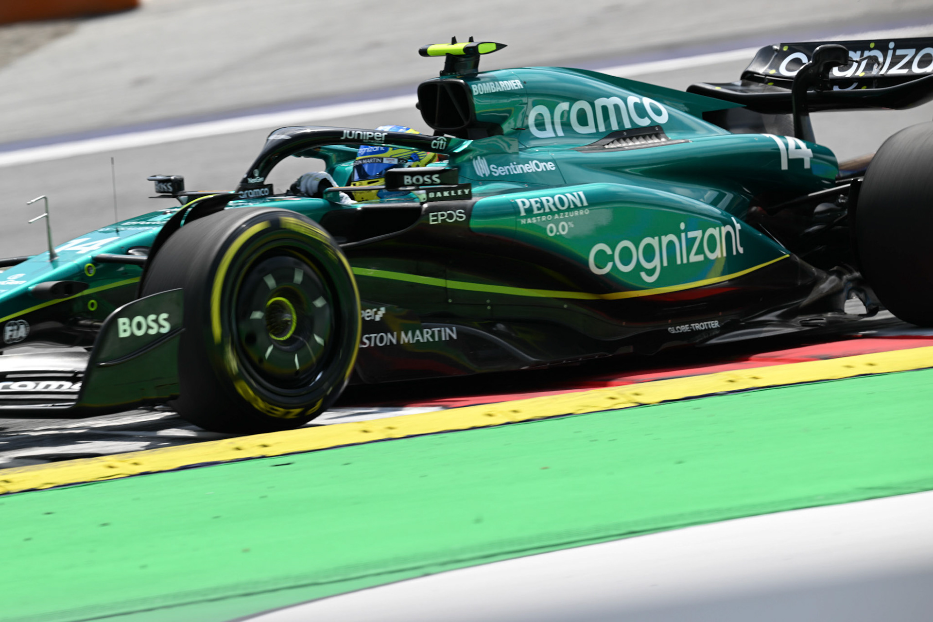 Fernando Alonso (ESP) Aston Martin Formula One Team; Formel 1 GP Austria / Österreich. Freitag, 30.06.2023