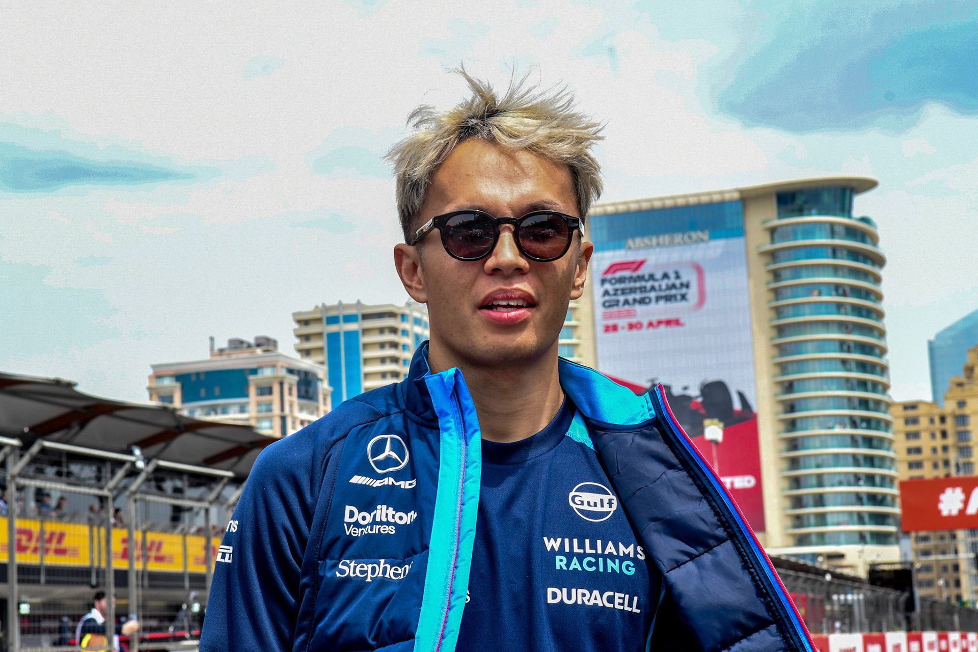 Alexander Albon (THA) Williams Racing; Formel 1 GP Baku Azerbaijan. Sonntag 30.04.2023