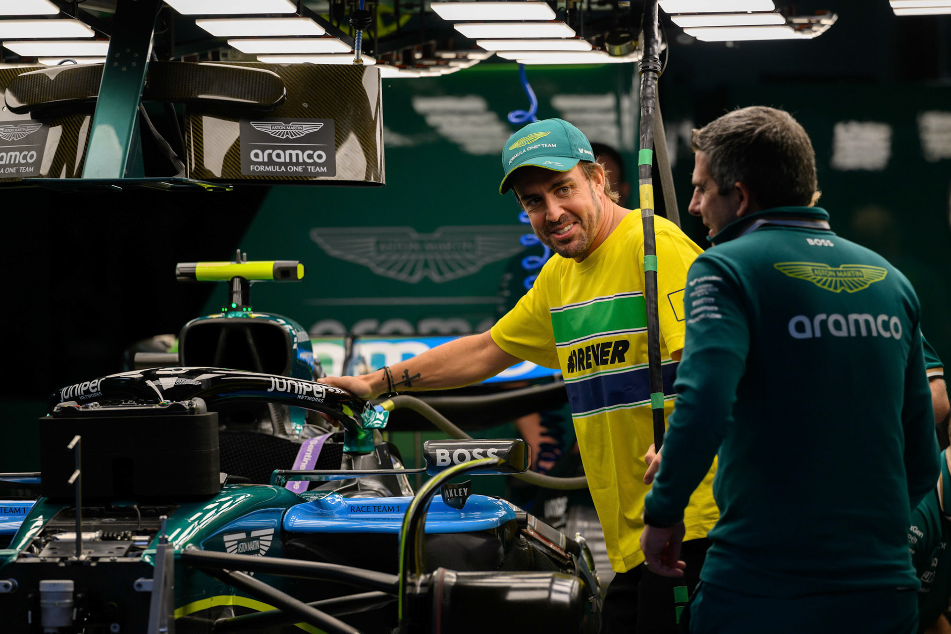 Fernando Alonso #14, Aston Martin Aramco F1 Team; F1 GP Imola / Italien Donnerstag, 16.05.2024