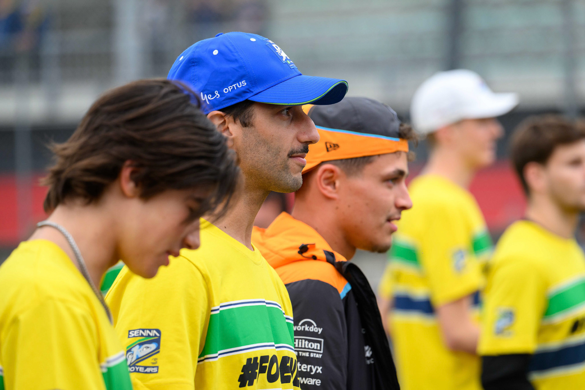 Daniel Ricciardo, #3, Visa Cash App RB Formula One Team, Lando Norris #4, McLaren Formula 1 Team; F1 GP Imola / Italien Donnerstag, 16.05.2024