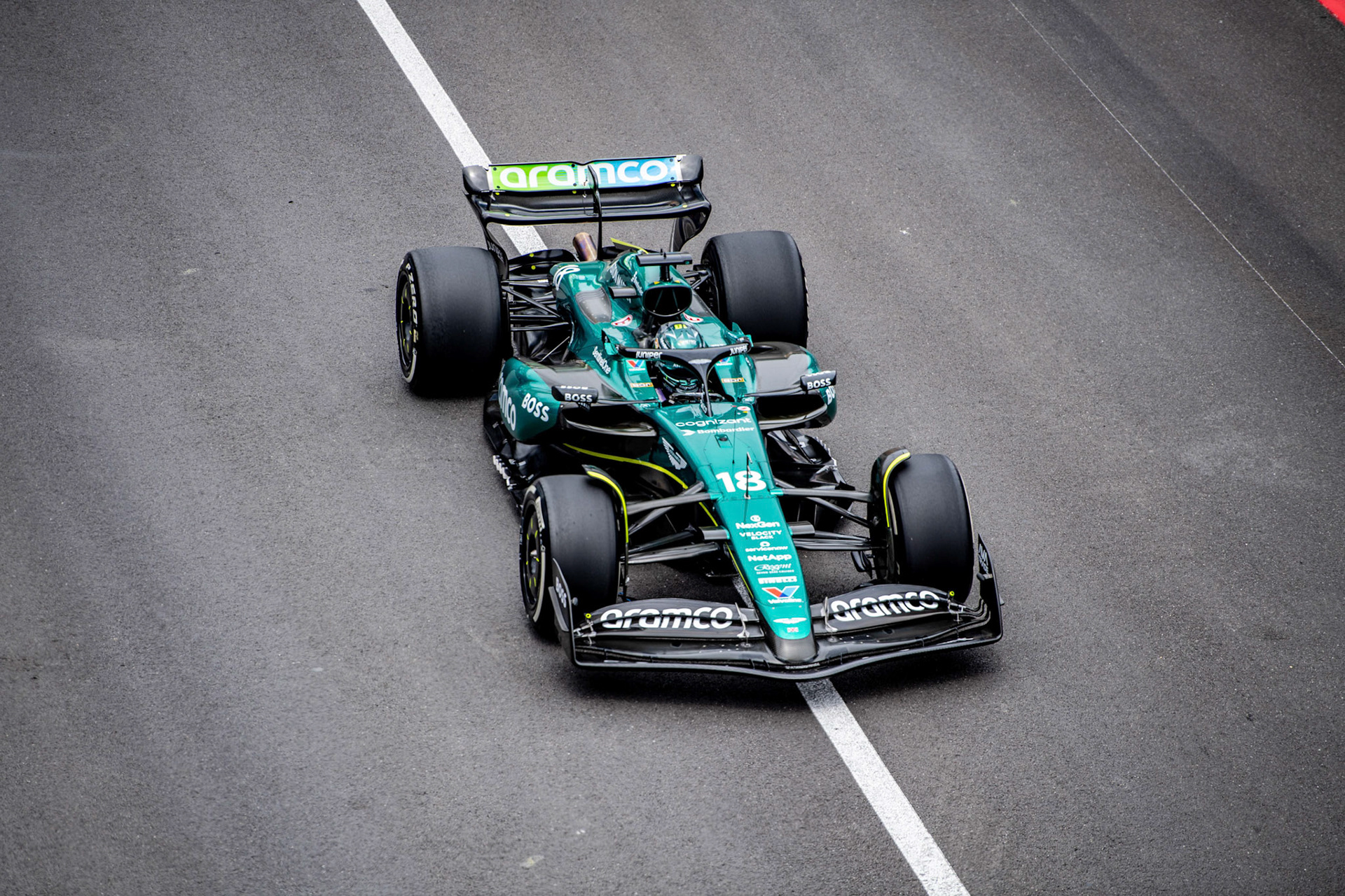 Lance Stroll #18, Aston Martin Aramco F1 Team; Formel1 GP Monaco Freitag, 24.05.2024