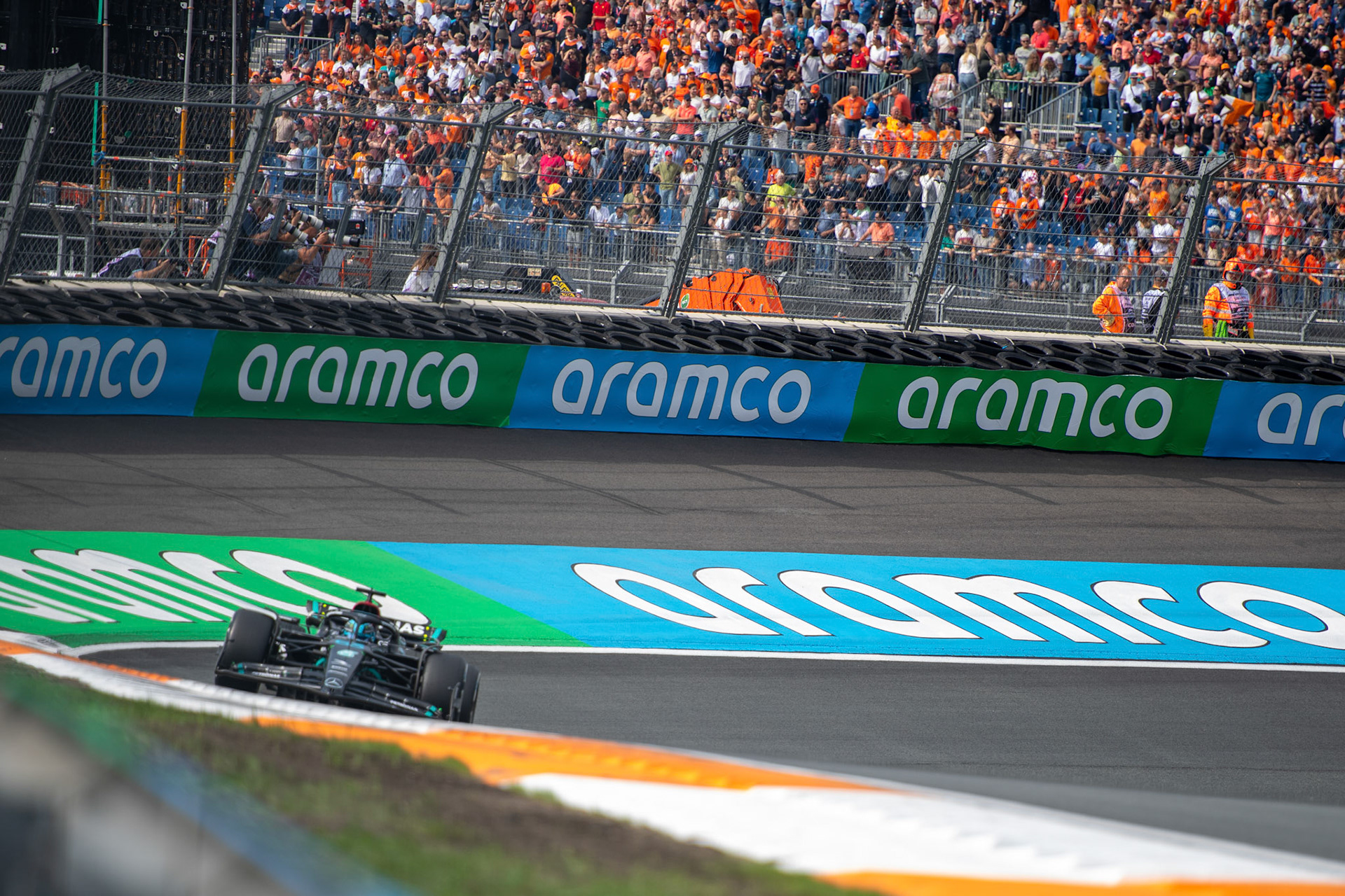 George Russell (GBR) Mercedes AMG F1 Team; Formel 1 GP Holland / Zandvoort. Freitag, 25.08.2023