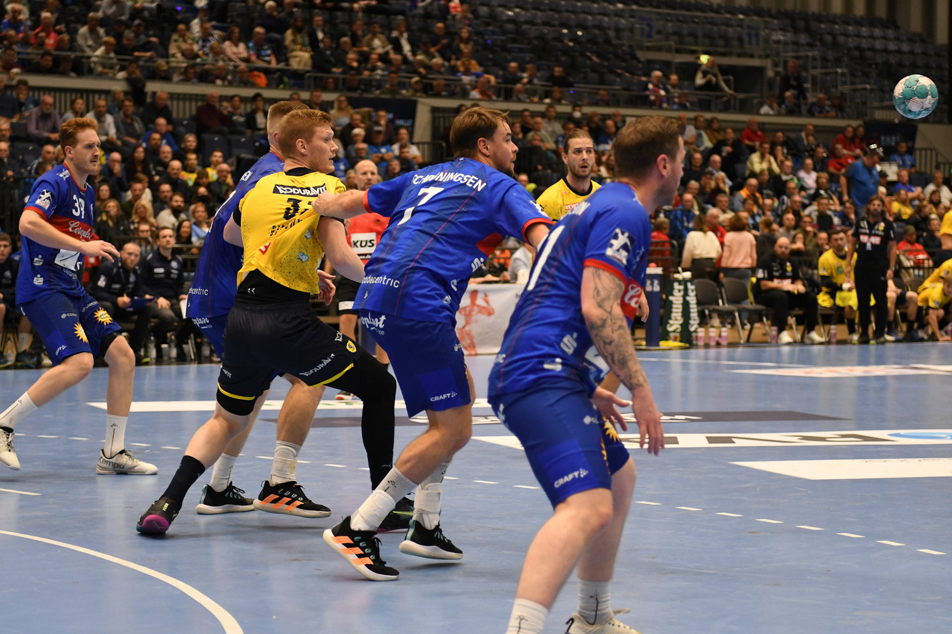 Simen Schönningsen #7; Handball Bundesliga; BHC 06 - Rhein Neckar Loewen 29.09.2022
