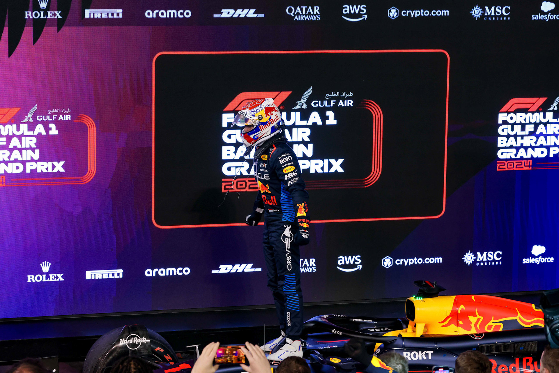 Max Verstappen #1, Oracle Red Bull Racing, winner ; Formel 1 GP Bahrain. Samstag 02.03.2024