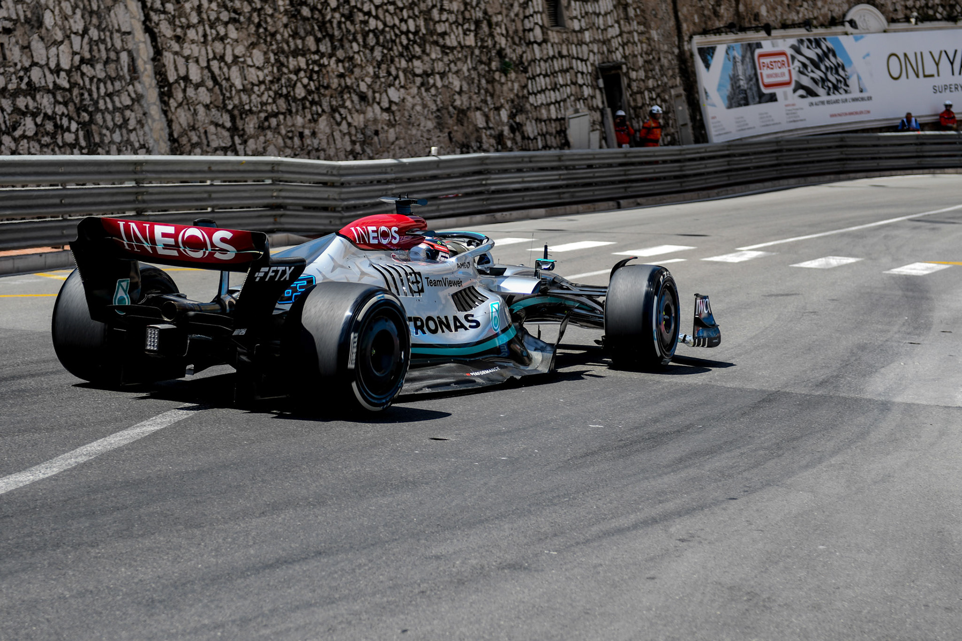 George Russell (GBR) Merceds AMG Petronas F1 Team; Formel 1 Monaco am 27.05.2022