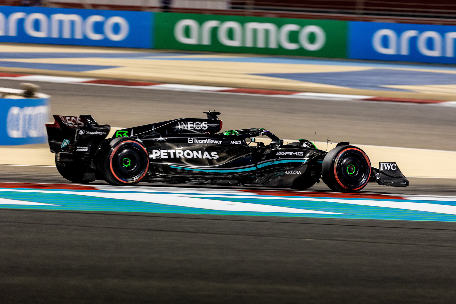 George Russell (GBR) Mercedes AMG F1 Team; Formel 1 GP Bahrain. Samstag 04.03.2023