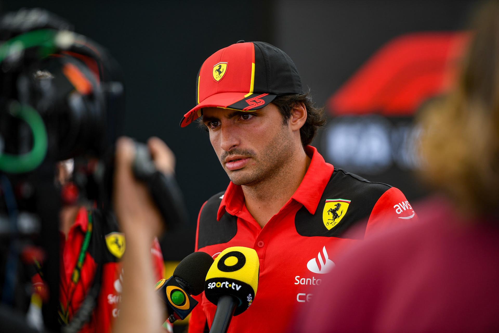 Carlos Sainz (ESP) Scuderia Ferrari; Formel 1 GP Abu Dhabi. Donnerstag 23.11.2023