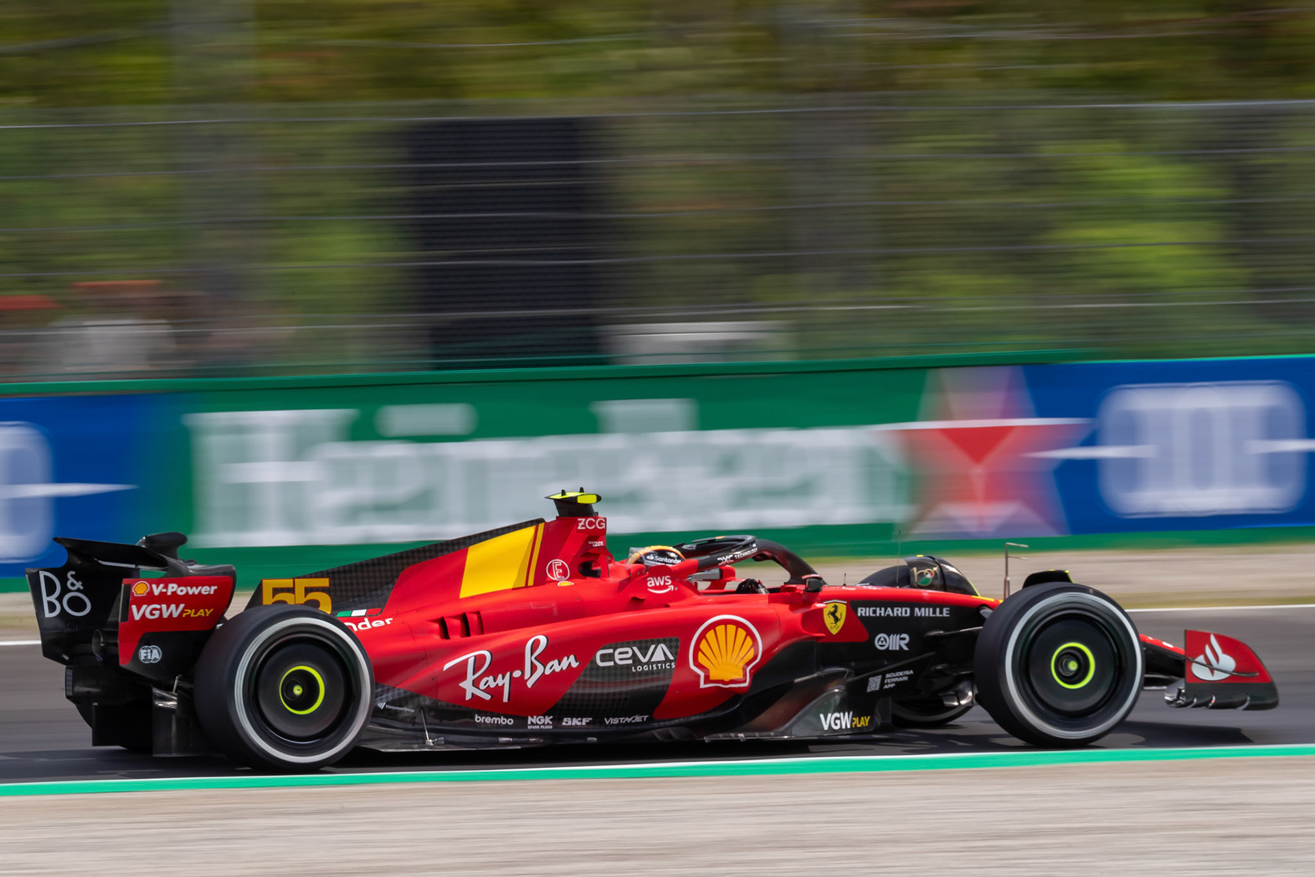 Carlos Sainz (ESP) Scuderia Ferrari; Formel 1 GP Italien / Monza. Freitag, 01.09.2023