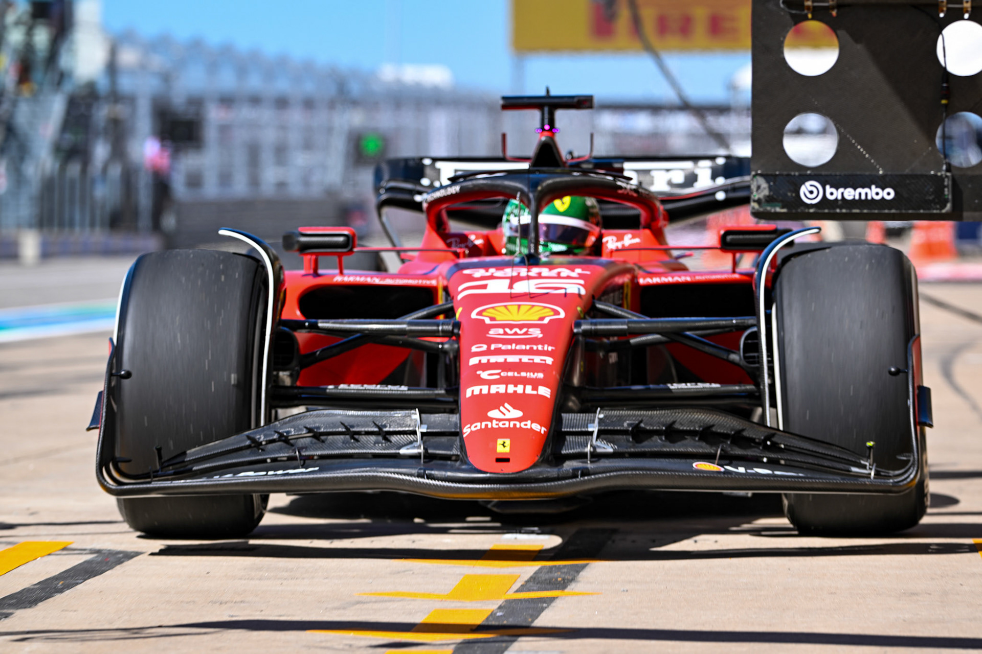 Charles Leclerc (MCO) Scuderia Ferrari;Formel 1 GP USA Austin Texas. Samstag 21.10.2023