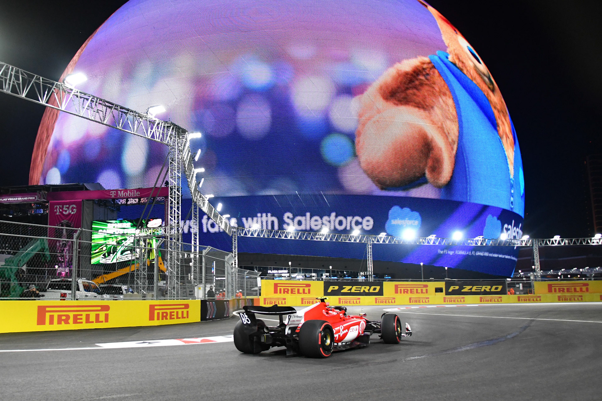 Carlos Sainz (ESP) Scuderia Ferrari; Formel 1 GP USA Las Vegas. Samstag 18.11.2023