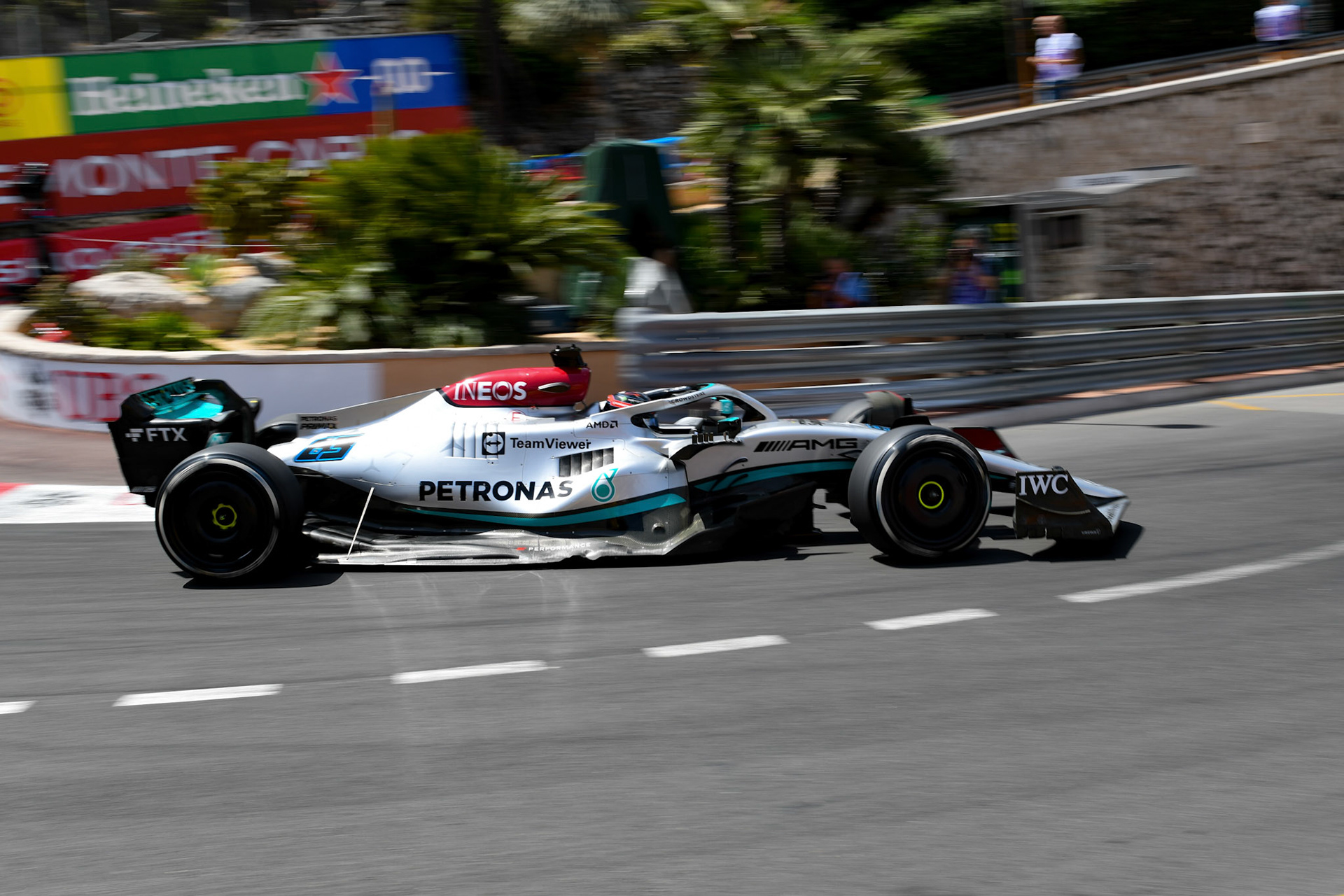 George Russell (GBR) Merceds AMG Petronas F1 Team; Formel 1 Monaco am 27.05.2022