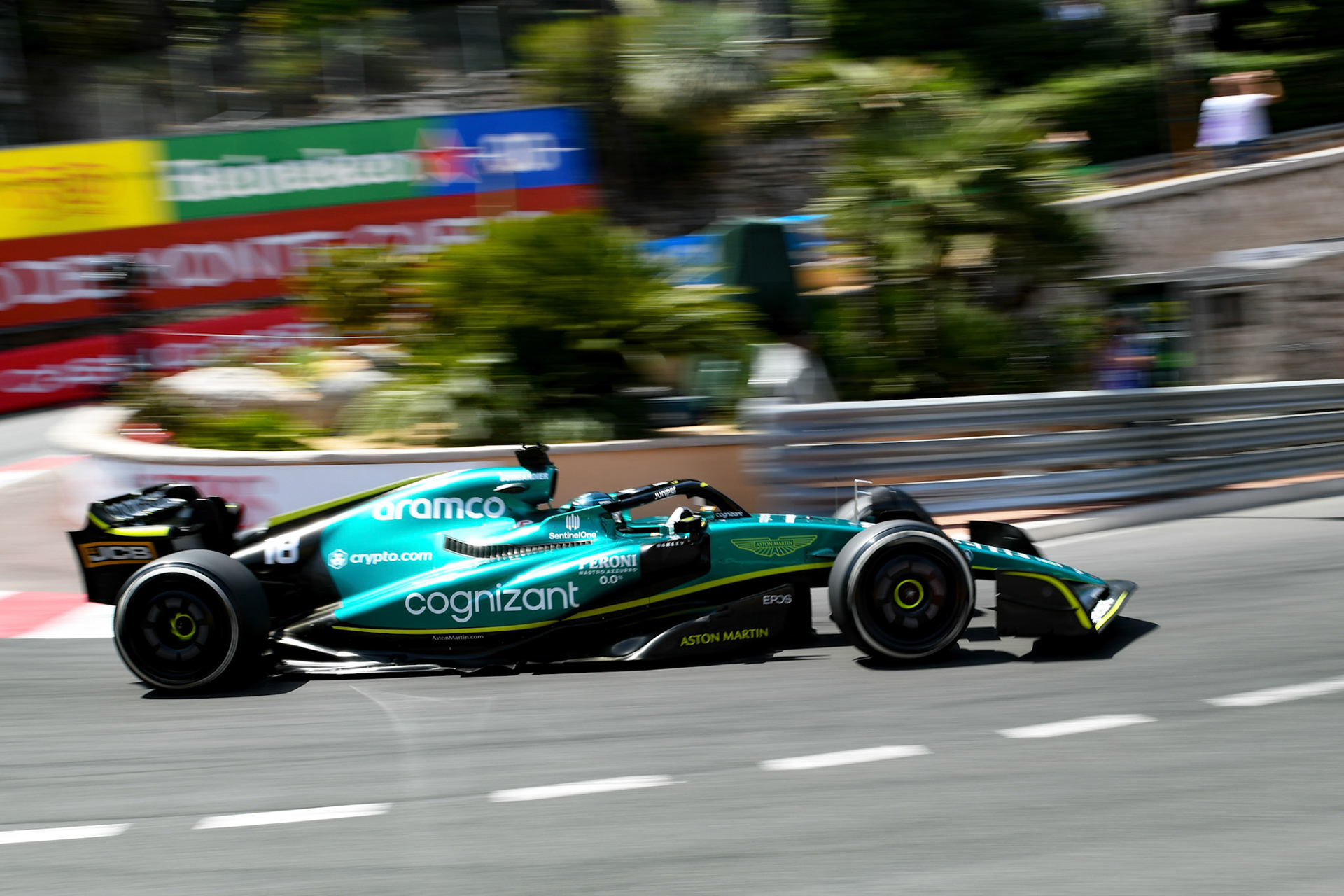 Lance Stroll (CAN) Aston Martin Cognizant Formula One Team; Formel 1 Monaco am 27.05.2022